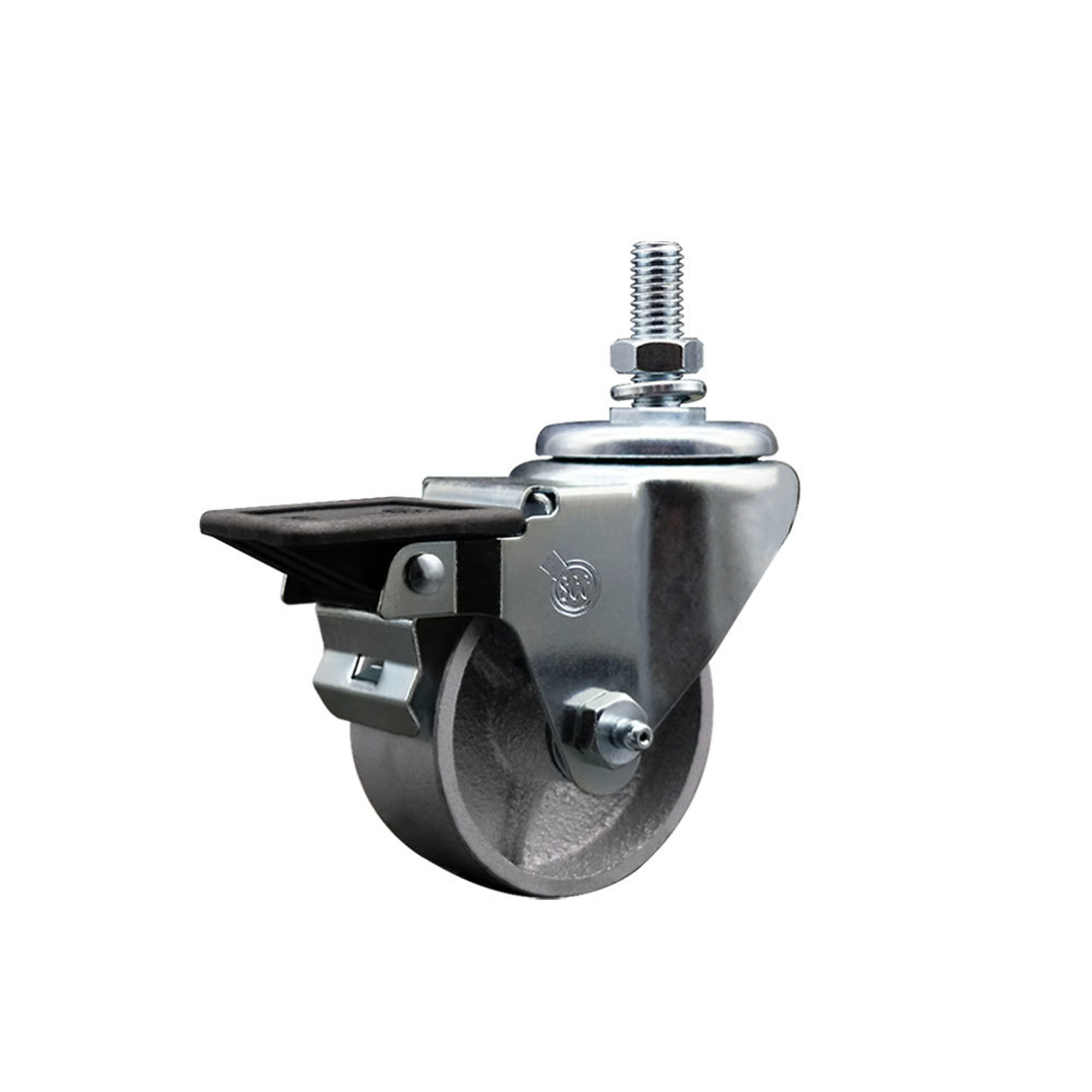 Service Caster, 3Inch x 1 1/2Inch Stem Caster, Wheel Diameter 3 in, Caster Type Swivel, Package (qty.) 1, Model SCC-TS20S315-SSR-PLB-121315