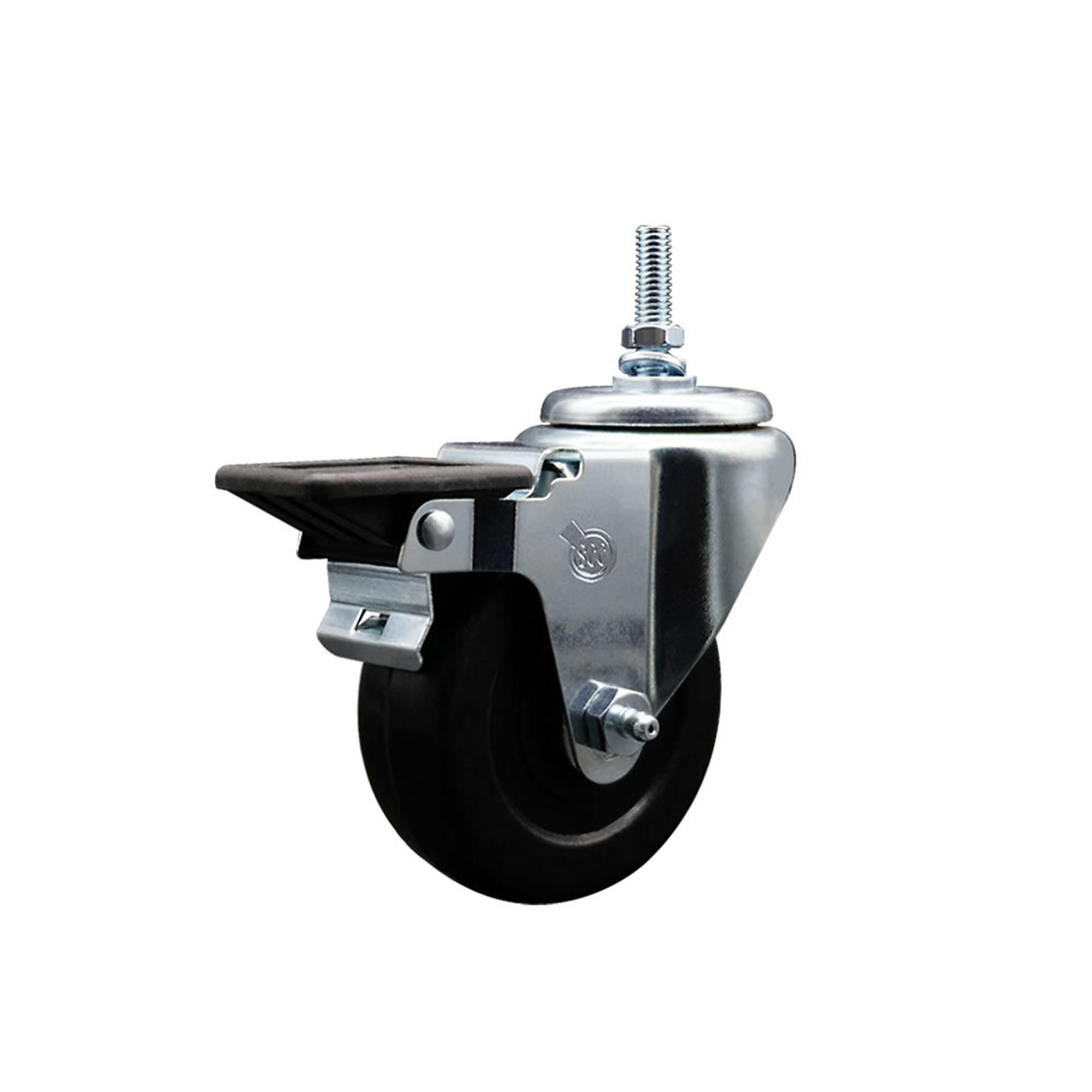 Service Caster, 3 1/2Inch x 1 1/4Inch Stem Caster, Wheel Diameter 3.5 in, Caster Type Swivel, Package (qty.) 1, Model SCC-TS20S3514-SRS-PLB-M1215