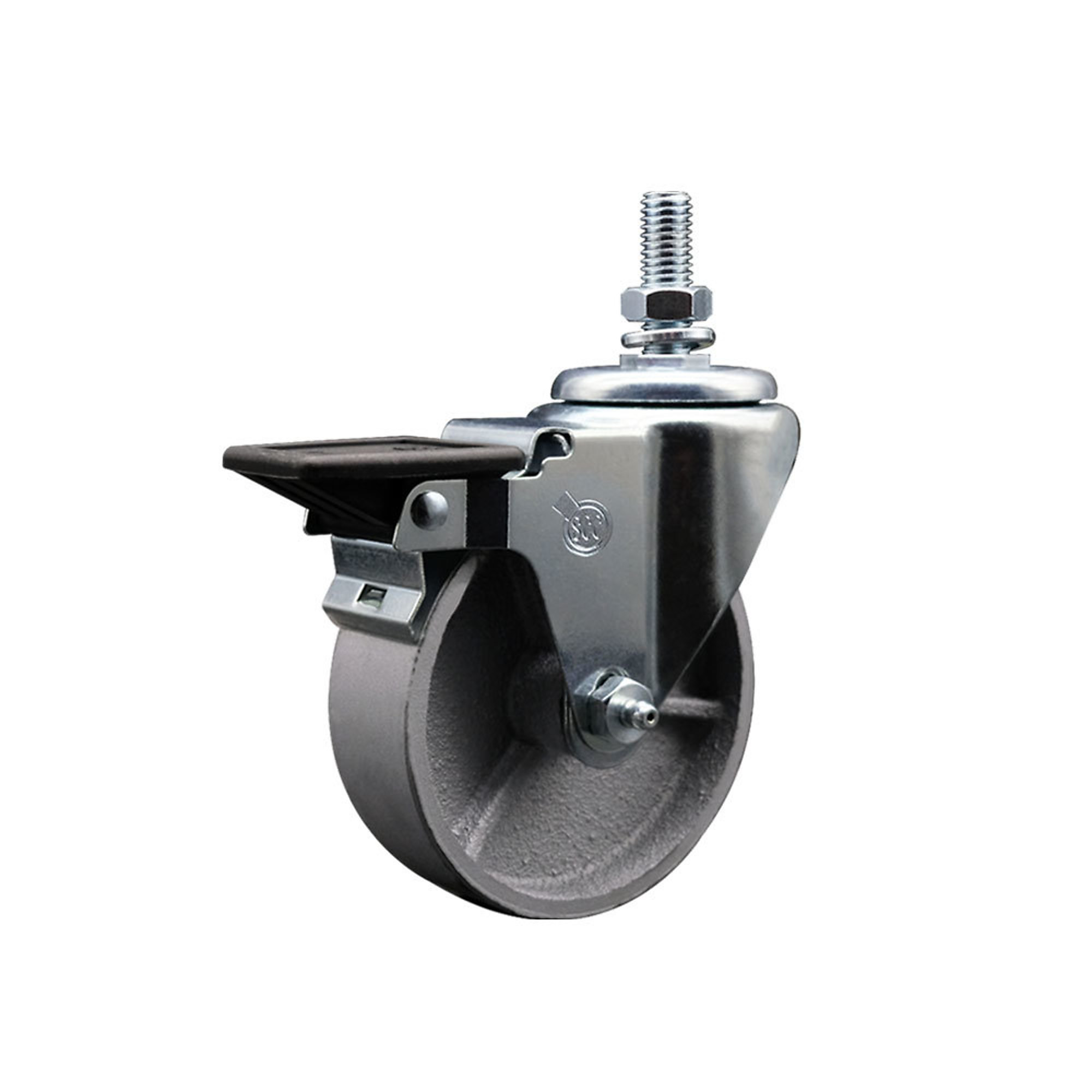 Service Caster, 4Inch x 1 1/2Inch Stem Caster, Wheel Diameter 4 in, Caster Type Swivel, Package (qty.) 1, Model SCC-TS20S415-SSR-PLB-121315