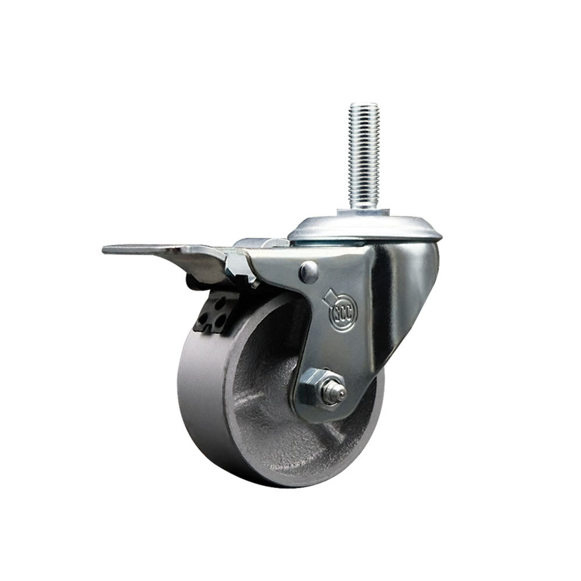 Service Caster, 4Inch x 1 1/2Inch Stem Caster, Wheel Diameter 4 in, Caster Type Swivel, Package (qty.) 1, Model SCC-TSTTL20S415-SSR-34212