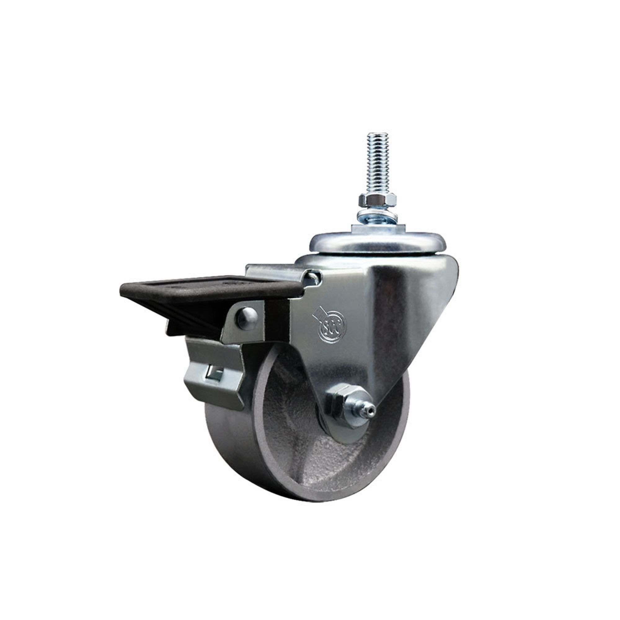 Service Caster, 3Inch x 1 1/2Inch Stem Caster, Wheel Diameter 3 in, Caster Type Swivel, Package (qty.) 1, Model SCC-TS20S315-SSR-PLB-381615