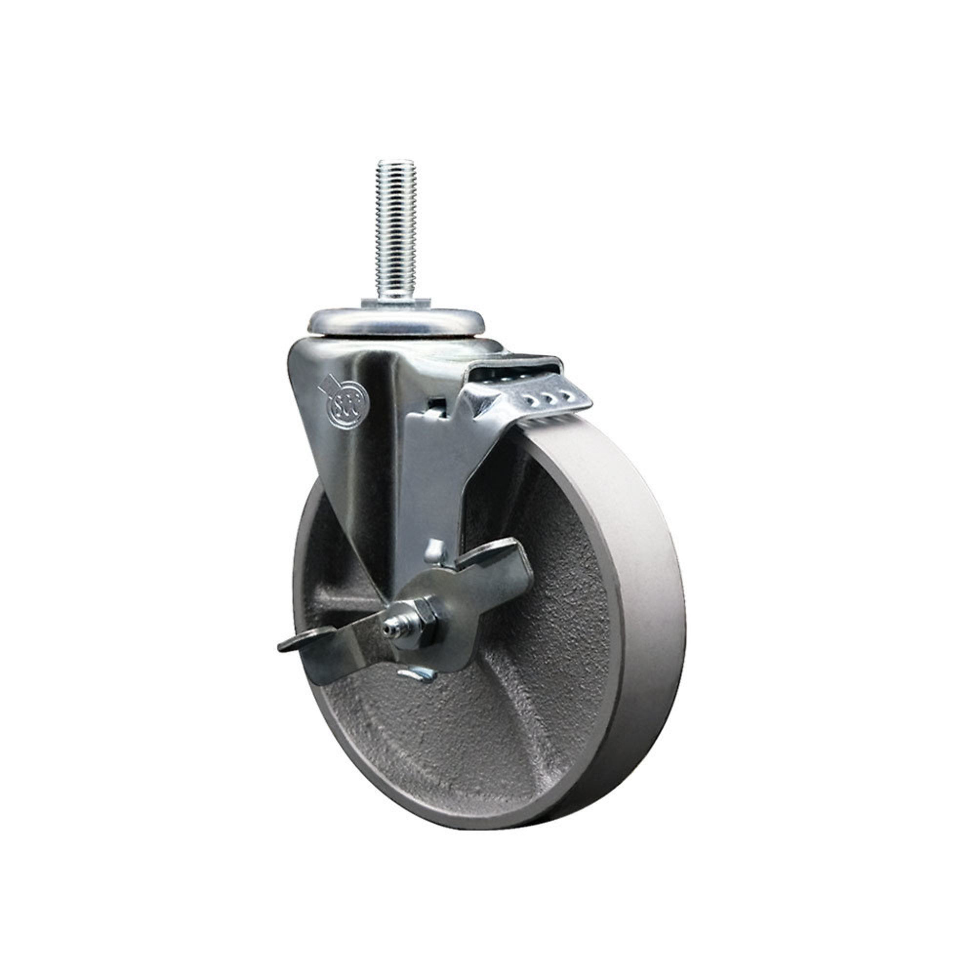 Service Caster, 5Inch x 1 1/2Inch Stem Caster, Wheel Diameter 5 in, Caster Type Swivel, Package (qty.) 1, Model SCC-TS20S515-SSR-TLB-34212