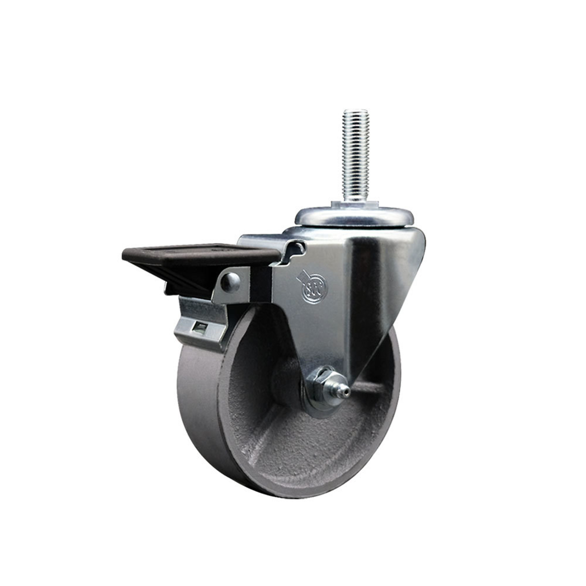 Service Caster, 4Inch x 1 1/2Inch Stem Caster, Wheel Diameter 4 in, Caster Type Swivel, Package (qty.) 1, Model SCC-TS20S415-SSR-PLB-34212