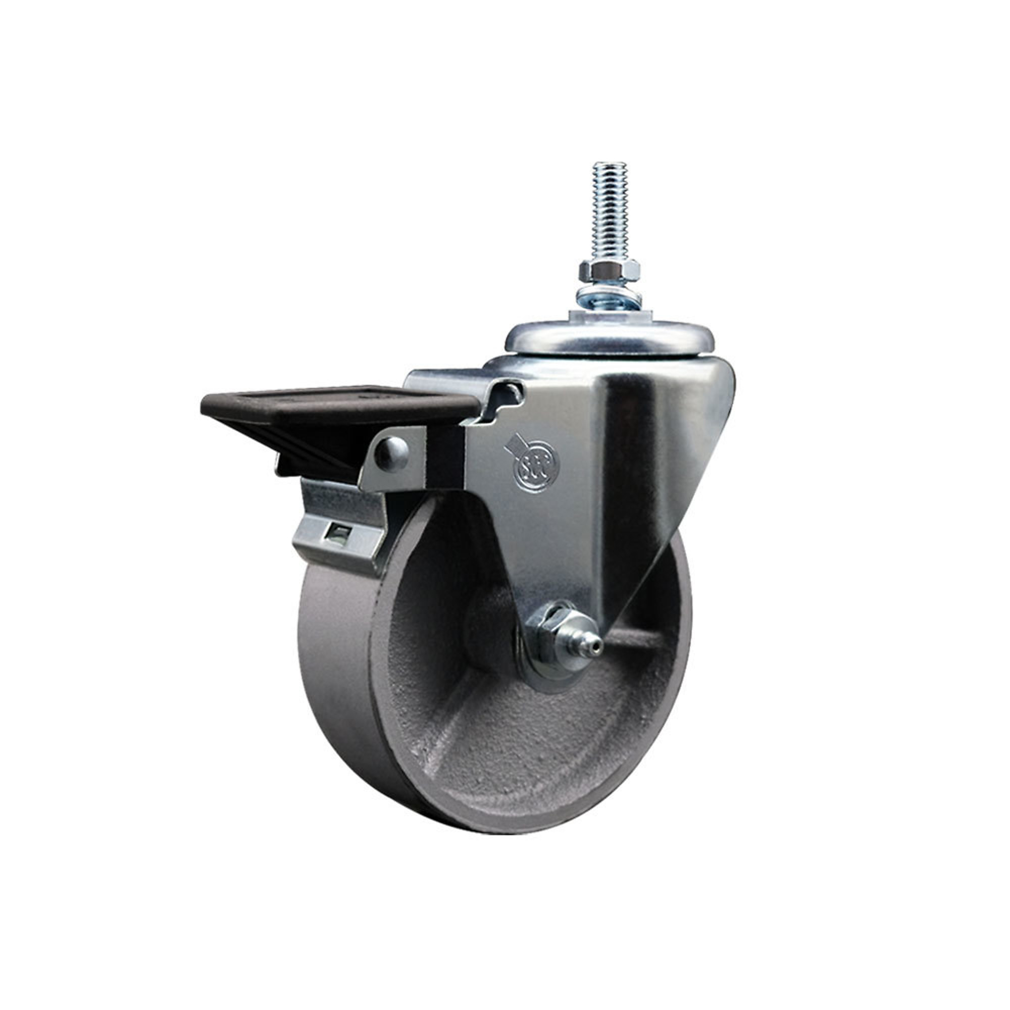 Service Caster, 4Inch x 1 1/2Inch Stem Caster, Wheel Diameter 4 in, Caster Type Swivel, Package (qty.) 1, Model SCC-TS20S415-SSR-PLB-381615