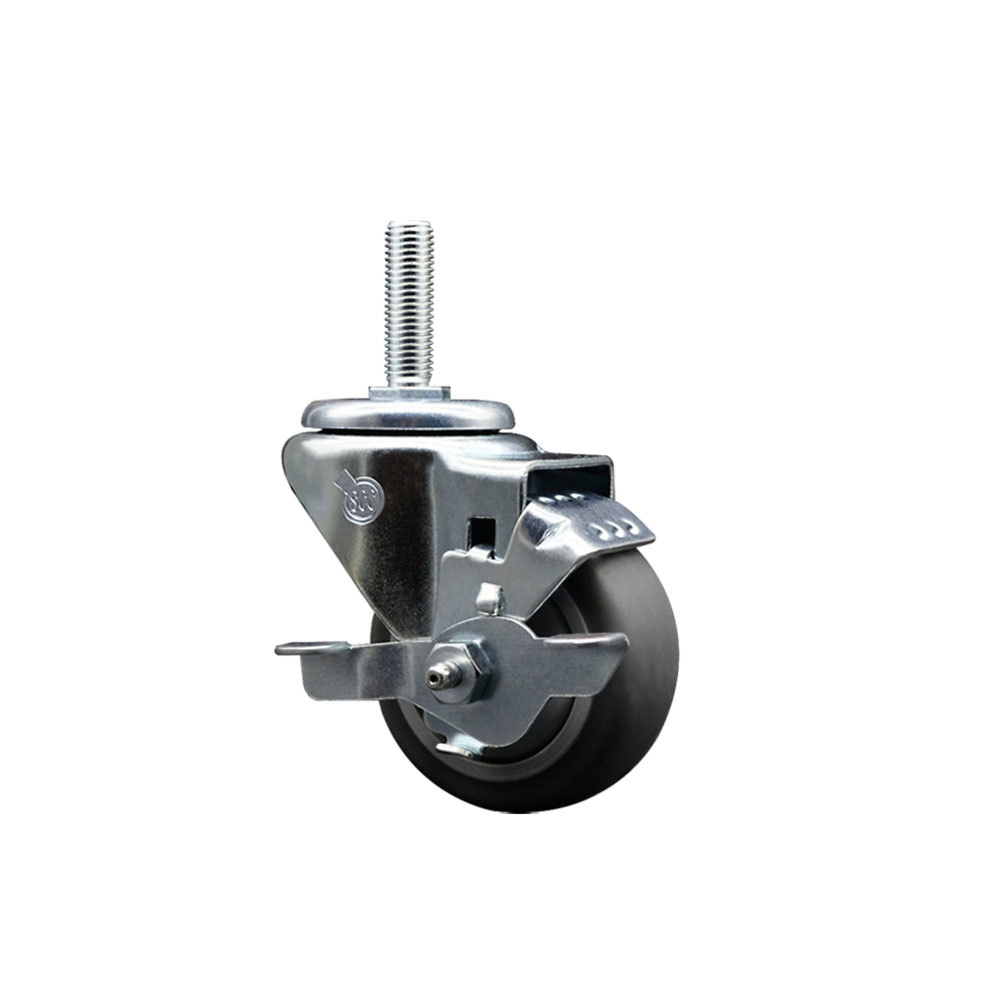 Service Caster, 3Inch x 1 1/4Inch Stem Caster, Wheel Diameter 3 in, Caster Type Swivel, Package (qty.) 1, Model SCC-TS20S314-TPRB-TLB-34212