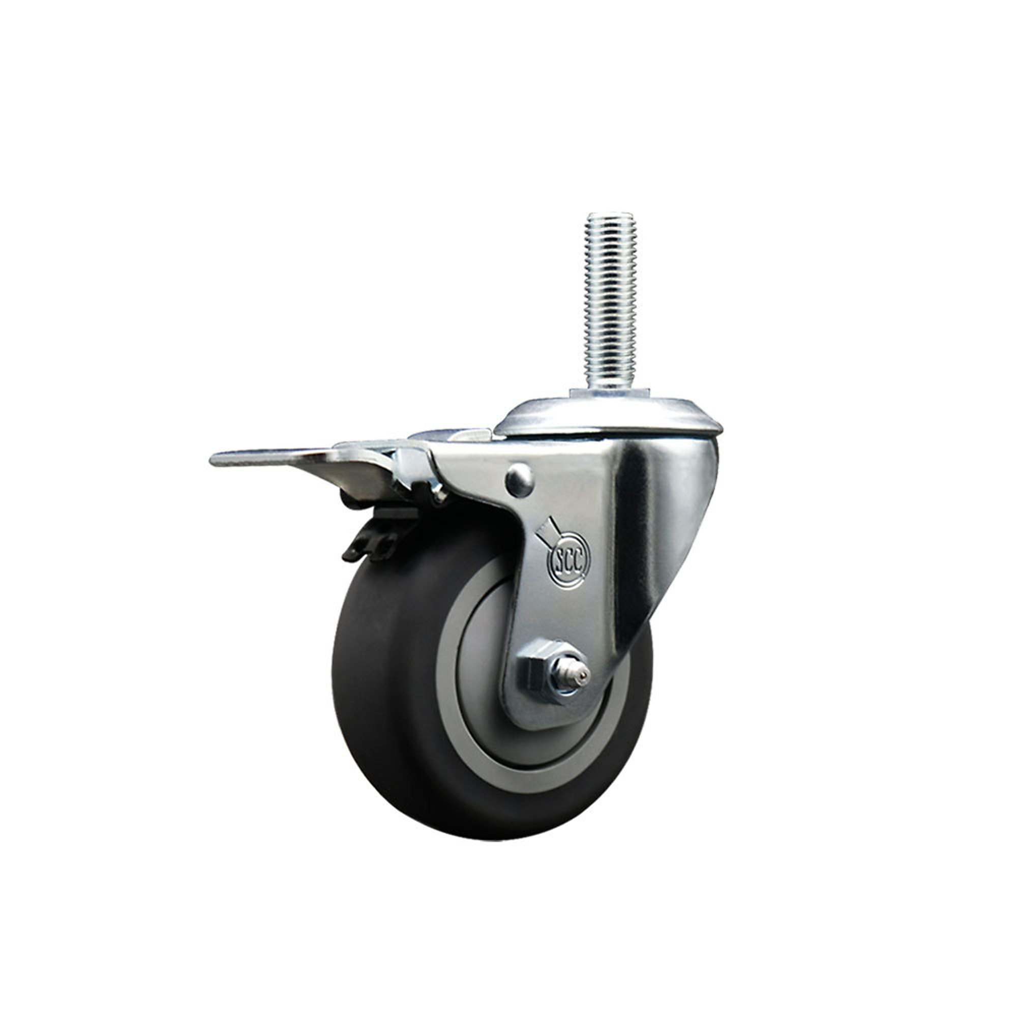 Service Caster, 3 1/2Inch x 1 1/4Inch Stem Caster, Wheel Diameter 3.5 in, Caster Type Swivel, Package (qty.) 1, Model SCC-TSTTL20S3514-TPRB-34212