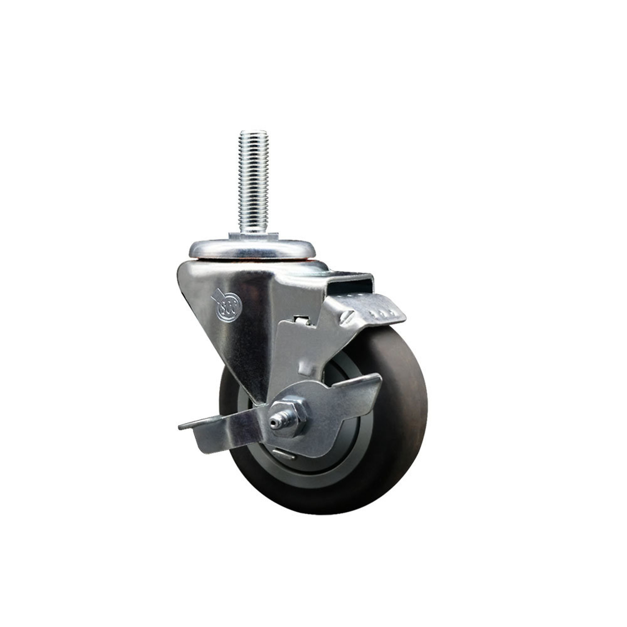 Service Caster, 3 1/2Inch x 1 1/4Inch Stem Caster, Wheel Diameter 3.5 in, Caster Type Swivel, Package (qty.) 1, Model SCC-TS20S3514-TPRB-TLB-34212