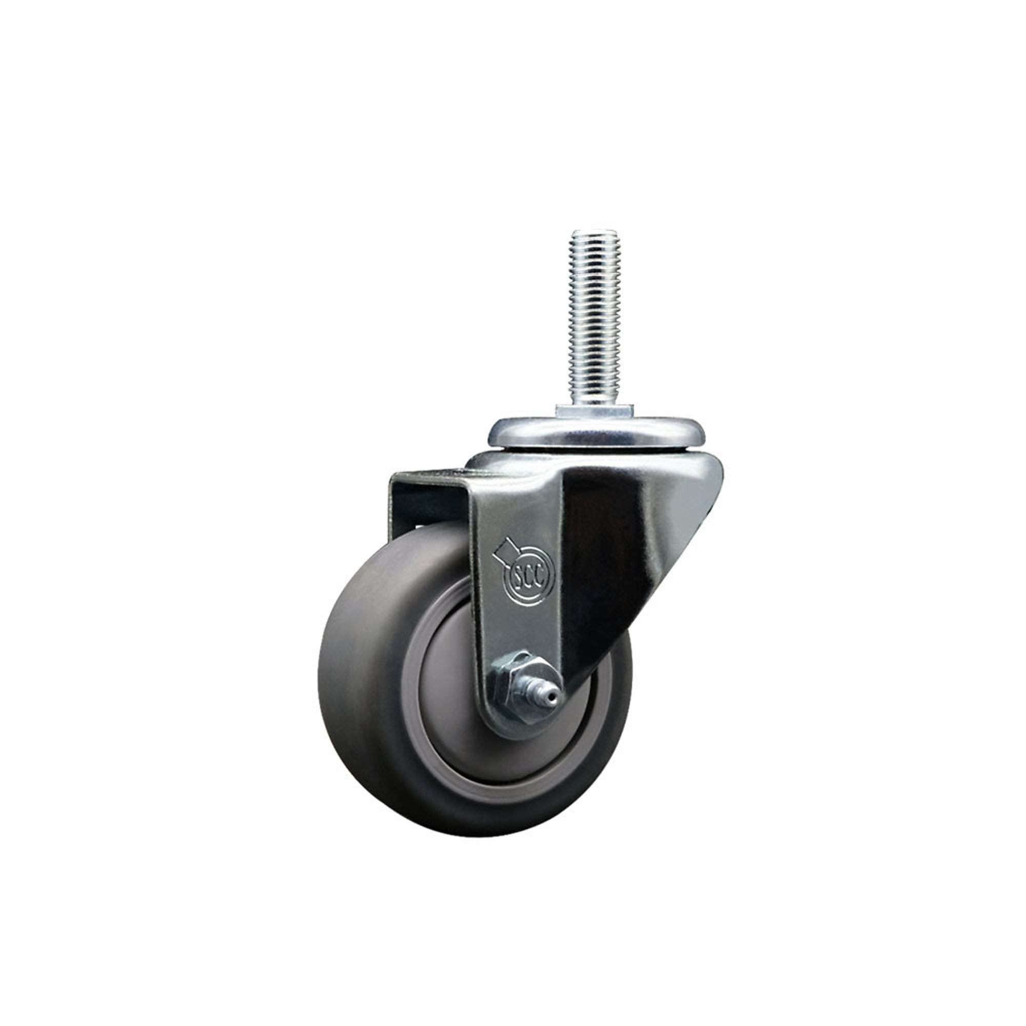 Service Caster, 3Inch x 1 1/4Inch Stem Caster, Wheel Diameter 3 in, Caster Type Swivel, Package (qty.) 1, Model SCC-TS20S314-TPRB-34212