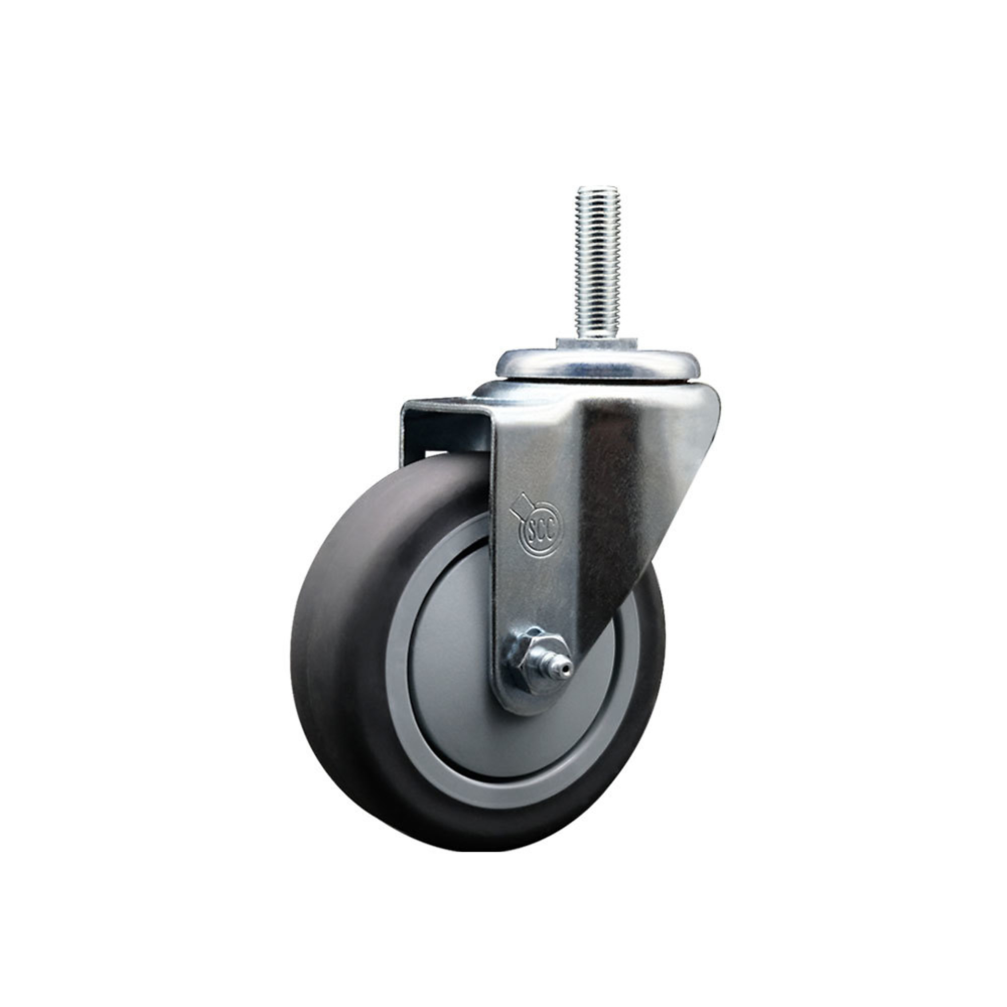 Service Caster, 4Inch x 1 1/4Inch Stem Caster, Wheel Diameter 4 in, Caster Type Swivel, Package (qty.) 1, Model SCC-TS20S414-TPRB-34212