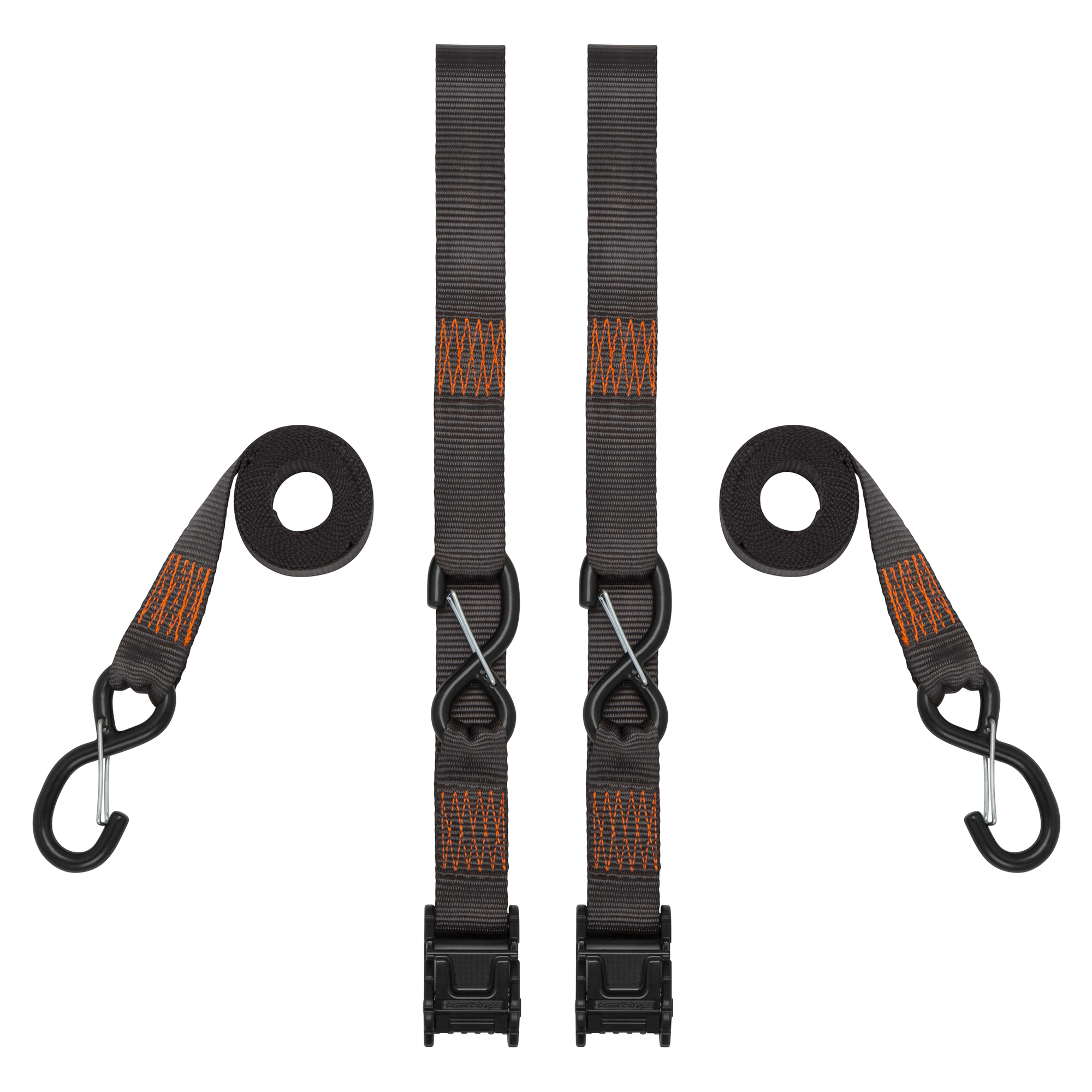 Smart Straps, 8ft. 2100lb Tactical Cambuckle Tie Down 2Pk Gray, Working Load 700 lb, Length 96 in, Material Polyester, Model 4746