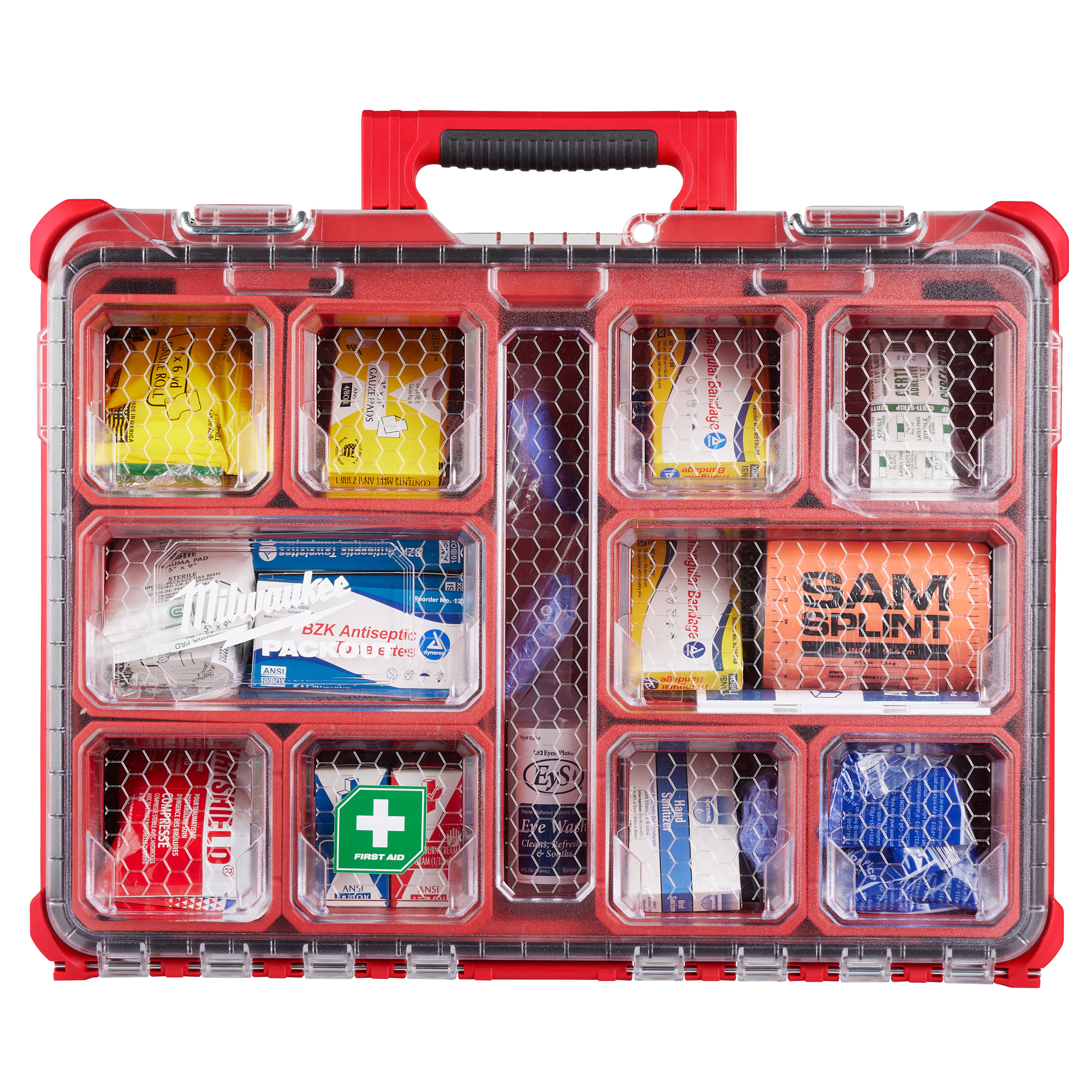 Milwaukee, 193PC Class B Type III PACKOUT First Aid Kit, Items Per Kit 193, Class B, ANSI Compliant, Model 48-73-8430C
