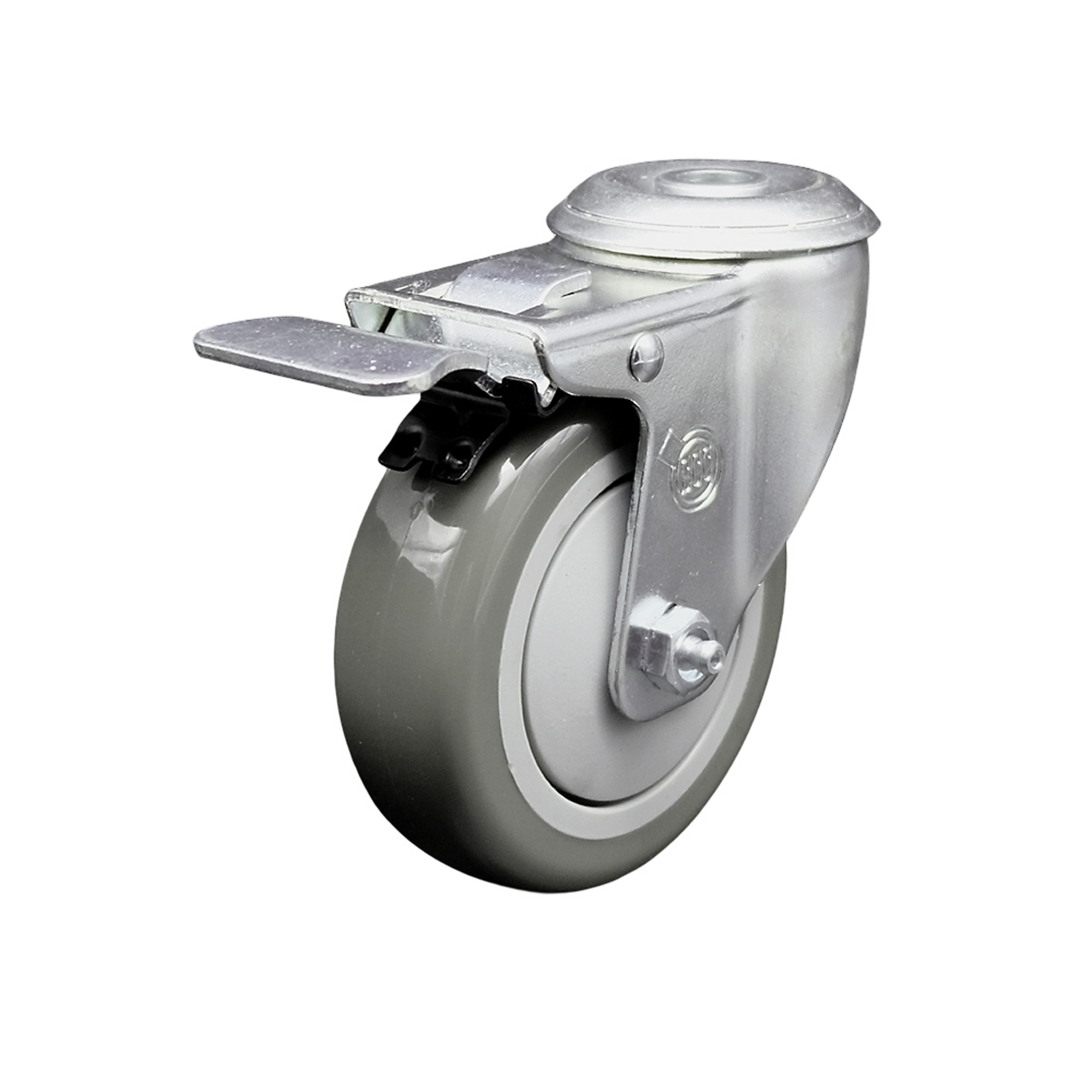 Service Caster, 4Inch x 1 1/4Inch Stem Caster, Wheel Diameter 4 in, Caster Type Swivel, Package (qty.) 1, Model SCC-SSBHTTL20S414-PPUB