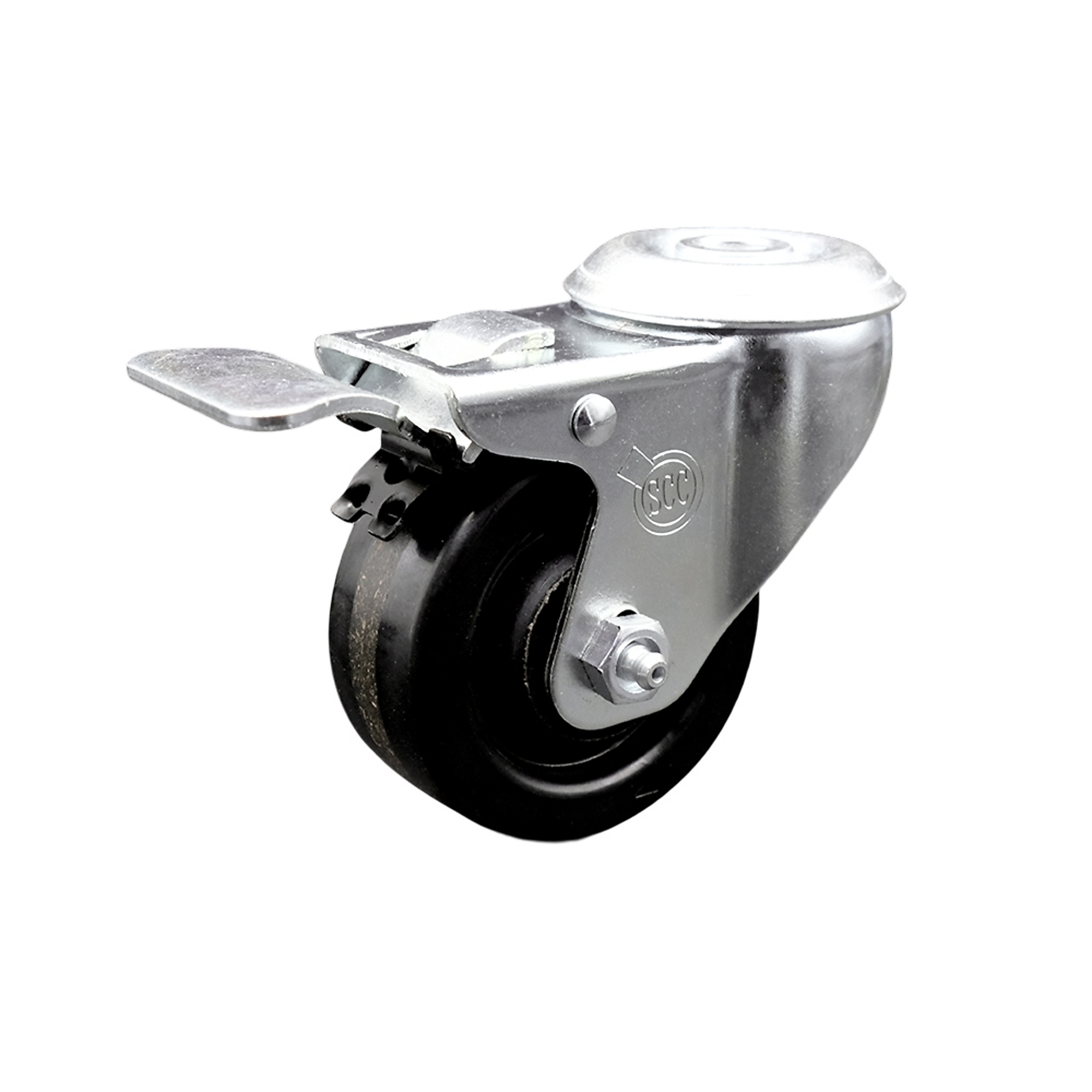 Service Caster, 3Inch x 1 1/4Inch Stem Caster, Wheel Diameter 3 in, Caster Type Swivel, Package (qty.) 1, Model SCC-SSBHTTL20S314-PHS