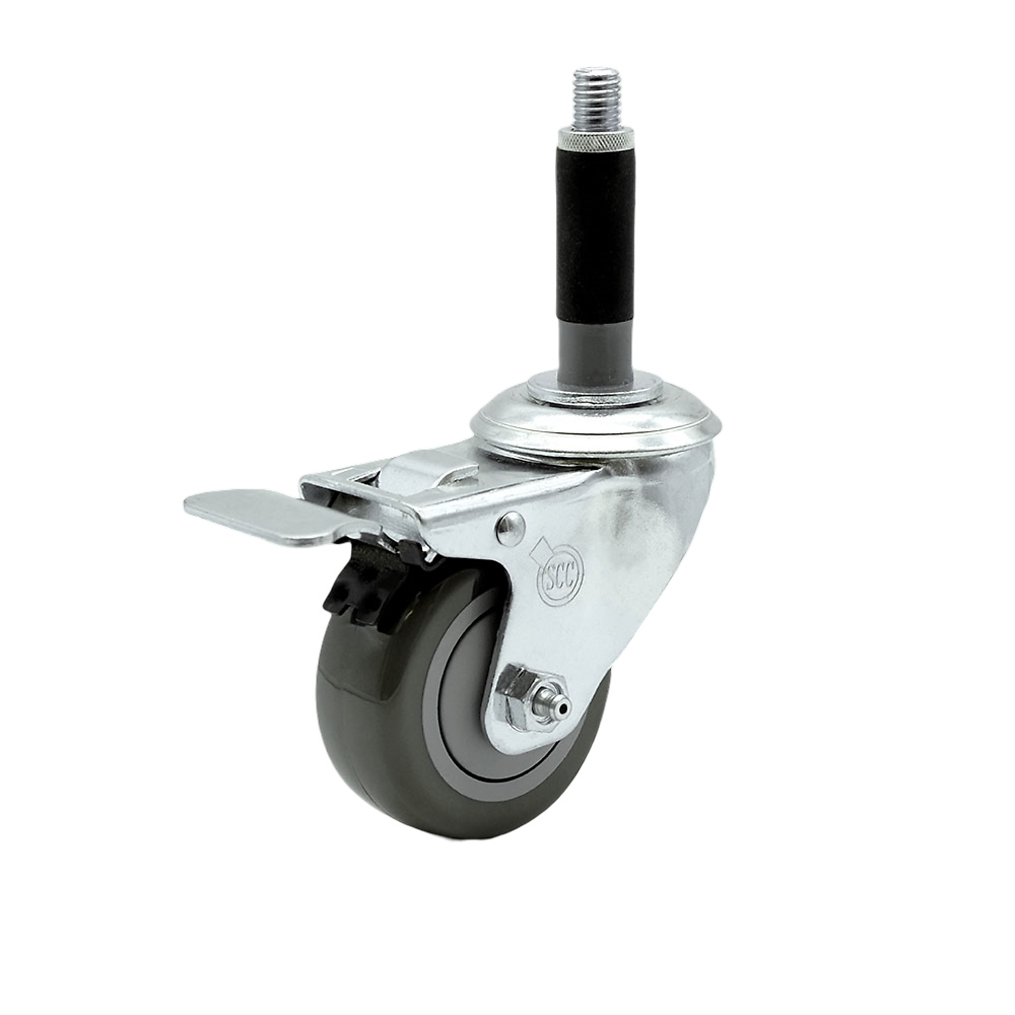 Service Caster, 3 1/2Inch x 1 1/4Inch Stem Caster, Wheel Diameter 3.5 in, Caster Type Swivel, Package (qty.) 1, Model SCC-TTLEX20S3514-PPUB-MTG40