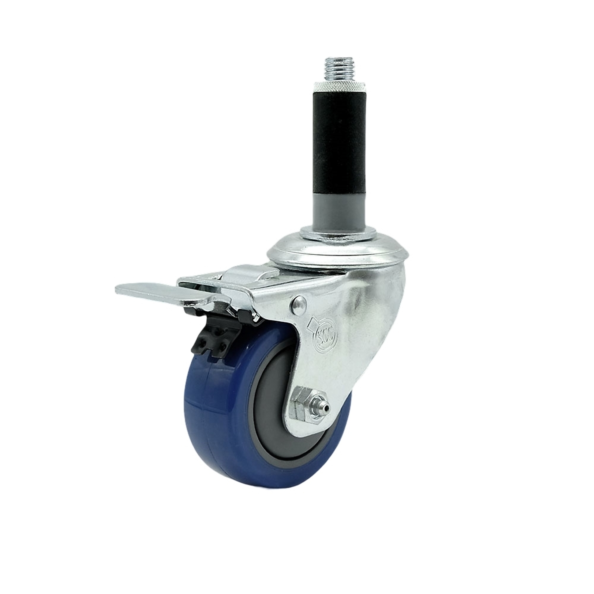 Service Caster, 3 1/2Inch x 1 1/4Inch Stem Caster, Wheel Diameter 3.5 in, Caster Type Swivel, Package (qty.) 1, Model SCC-TTLEX20S3514-PPUB-BLUE-MTG42