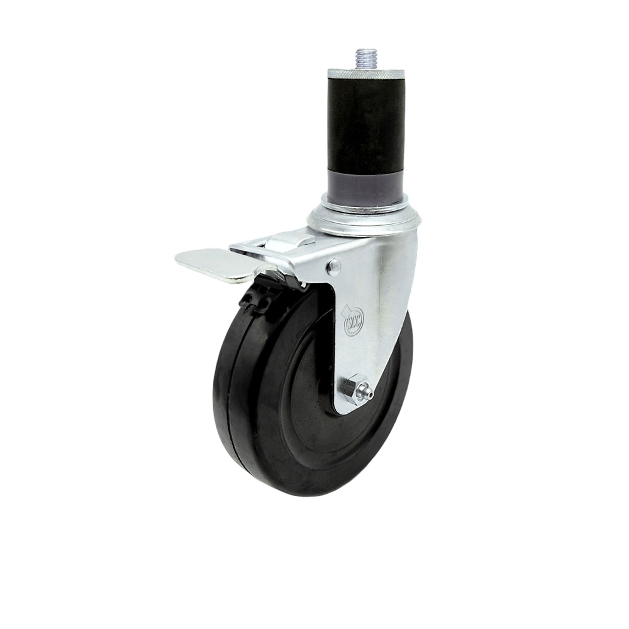 Service Caster, 5Inch x 1 1/4Inch Stem Caster, Wheel Diameter 5 in, Caster Type Swivel, Package (qty.) 1, Model SCC-TTLEX20S514-HRS-MTG47