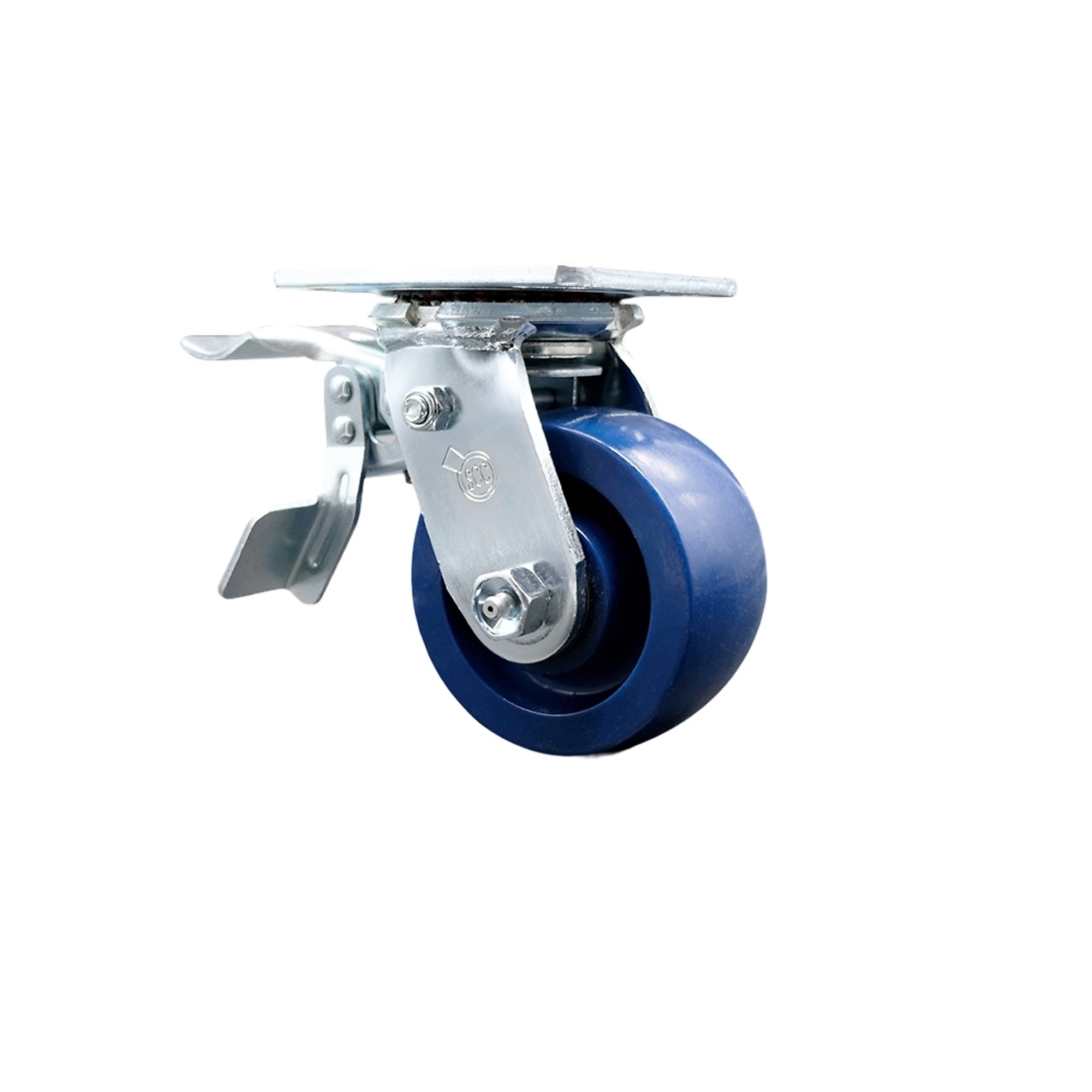 Service Caster, 4Inch x 2Inch Plate Caster, Wheel Diameter 4 in, Caster Type Swivel, Package (qty.) 1, Model SCC-TTL30S420-SPUB