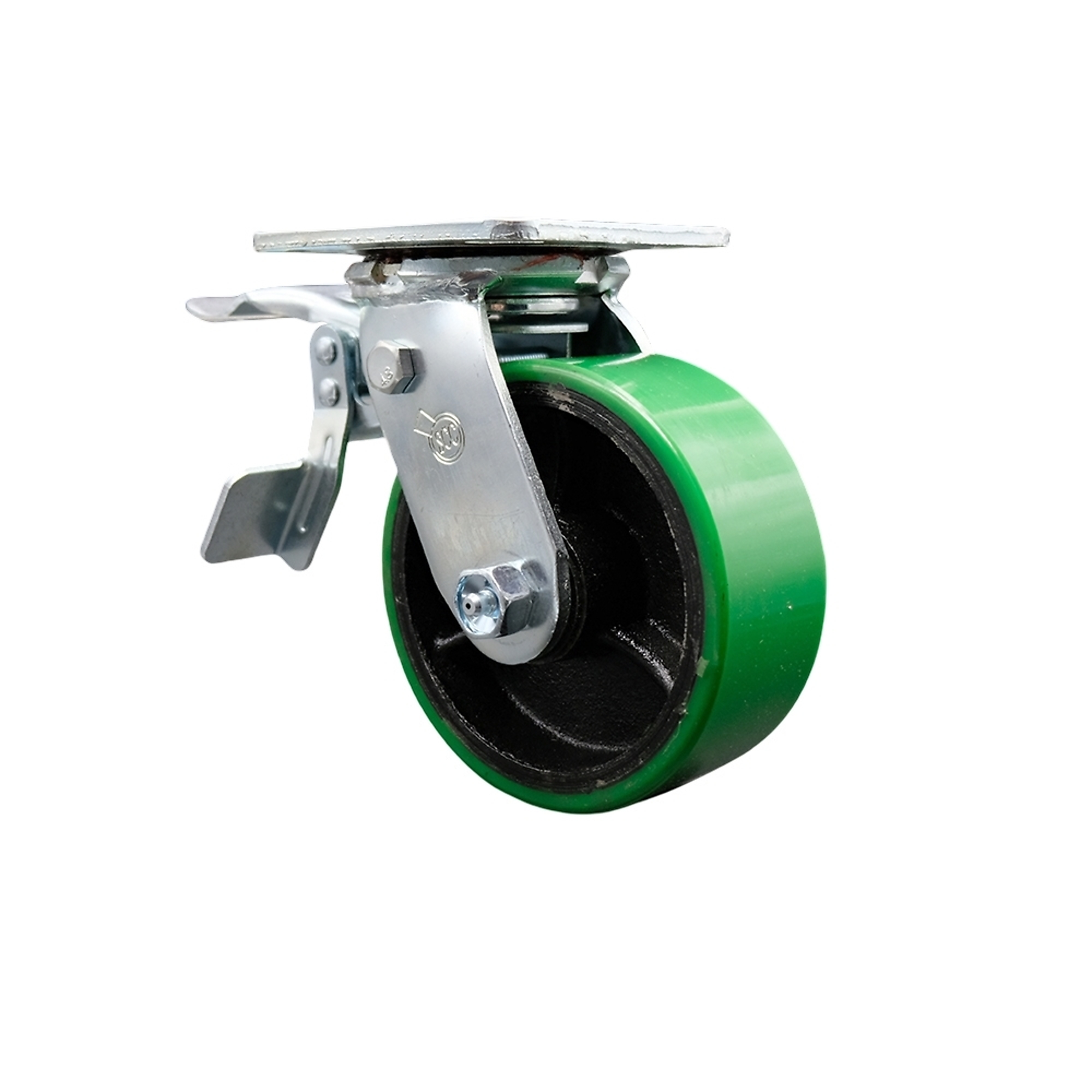 Service Caster, 5Inch x 2Inch Plate Caster, Wheel Diameter 5 in, Caster Type Swivel, Package (qty.) 1, Model SCC-TTL30S520-PUB-GB