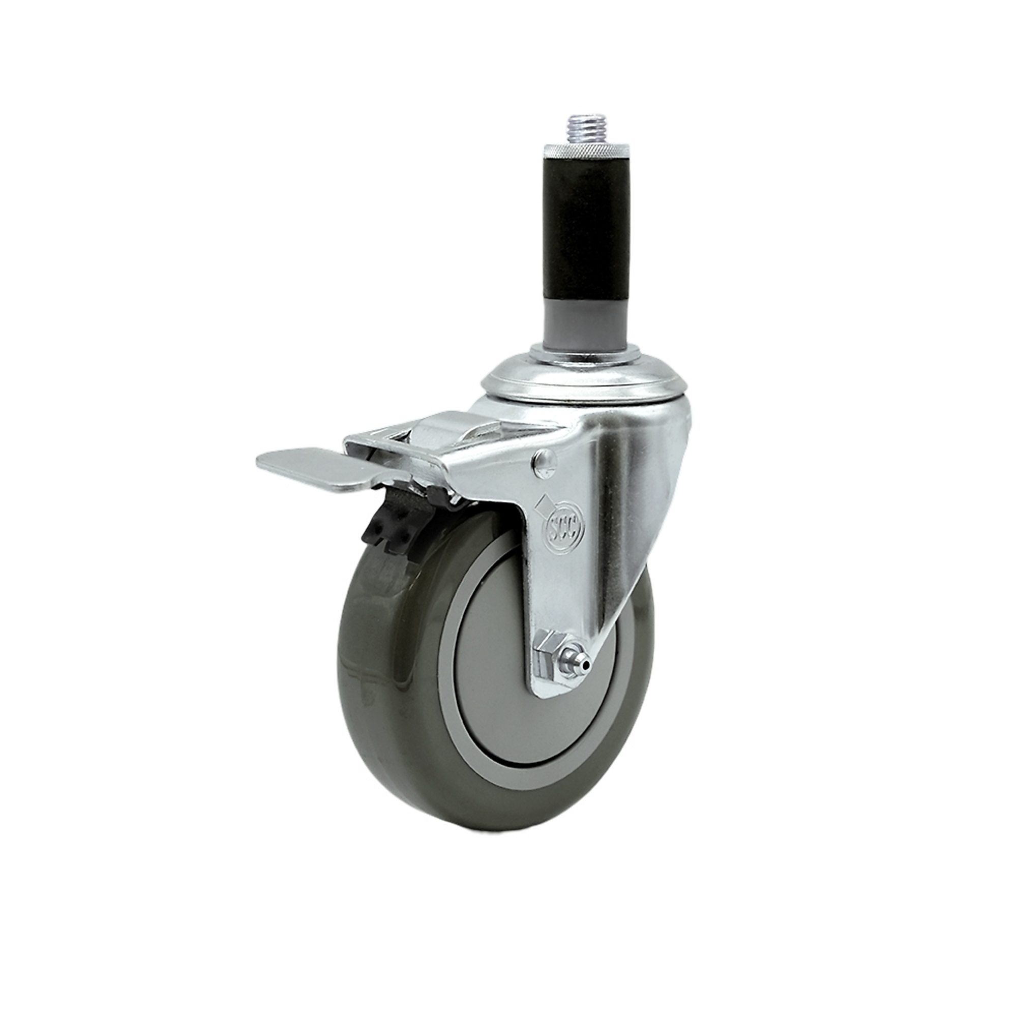 Service Caster, 4Inch x 1 1/4Inch Stem Caster, Wheel Diameter 4 in, Caster Type Swivel, Package (qty.) 1, Model SCC-TTLEX20S414-PPUB-MTG43