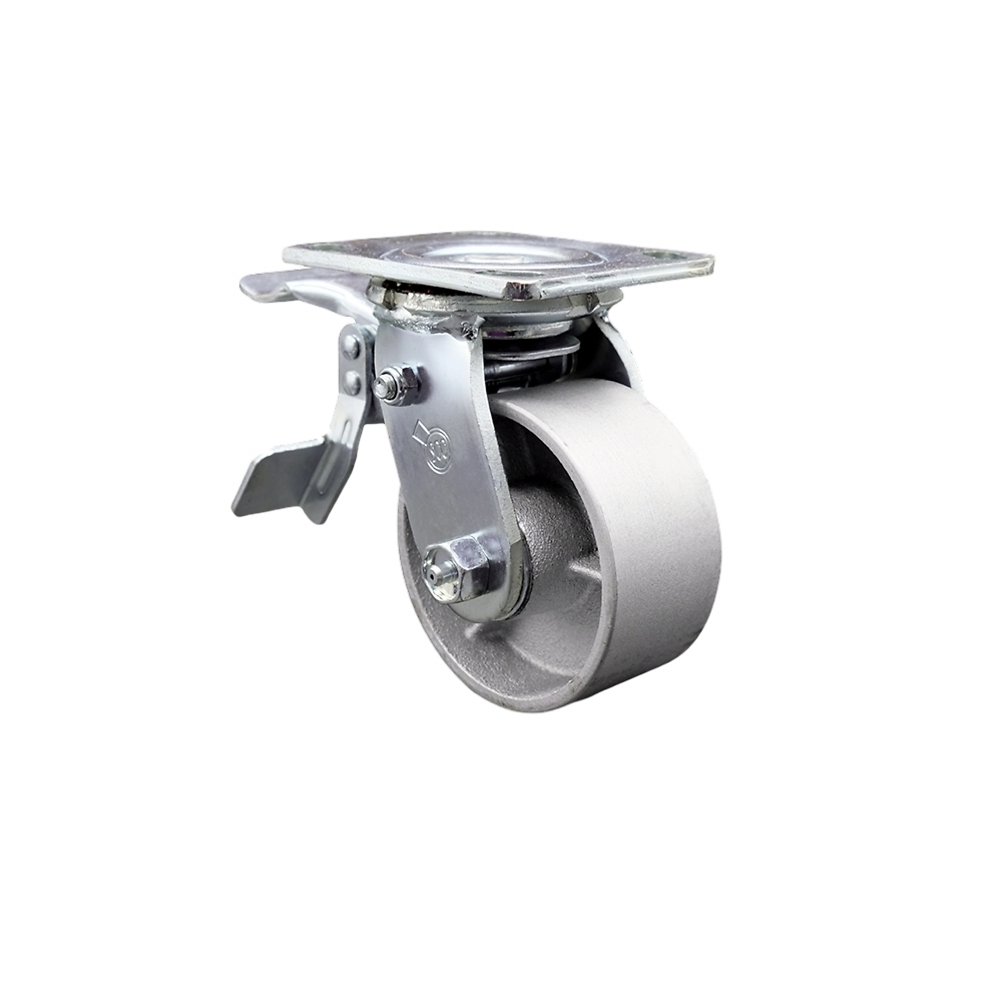 Service Caster, 4Inch x 2Inch Plate Caster, Wheel Diameter 4 in, Caster Type Swivel, Package (qty.) 1, Model SCC-TTL30S420-SSR