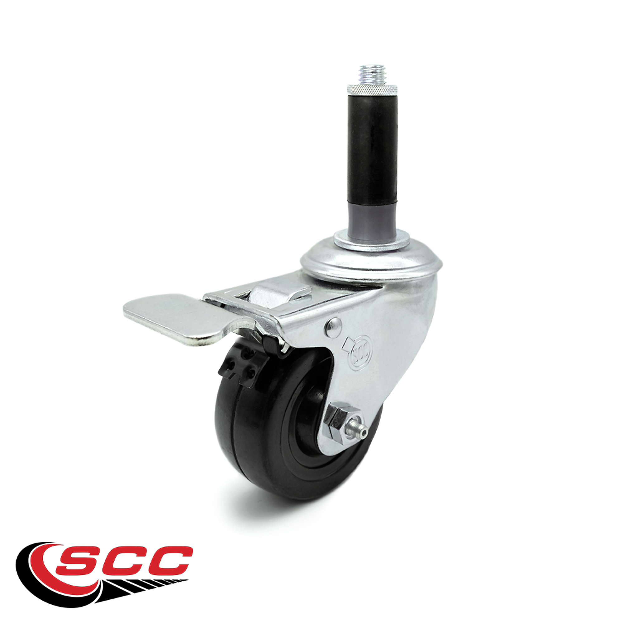 Service Caster, 3Inch x 1 1/4Inch Stem Caster, Wheel Diameter 3 in, Caster Type Swivel, Package (qty.) 1, Model SCC-TTLEX20S314-HRS-MTG41