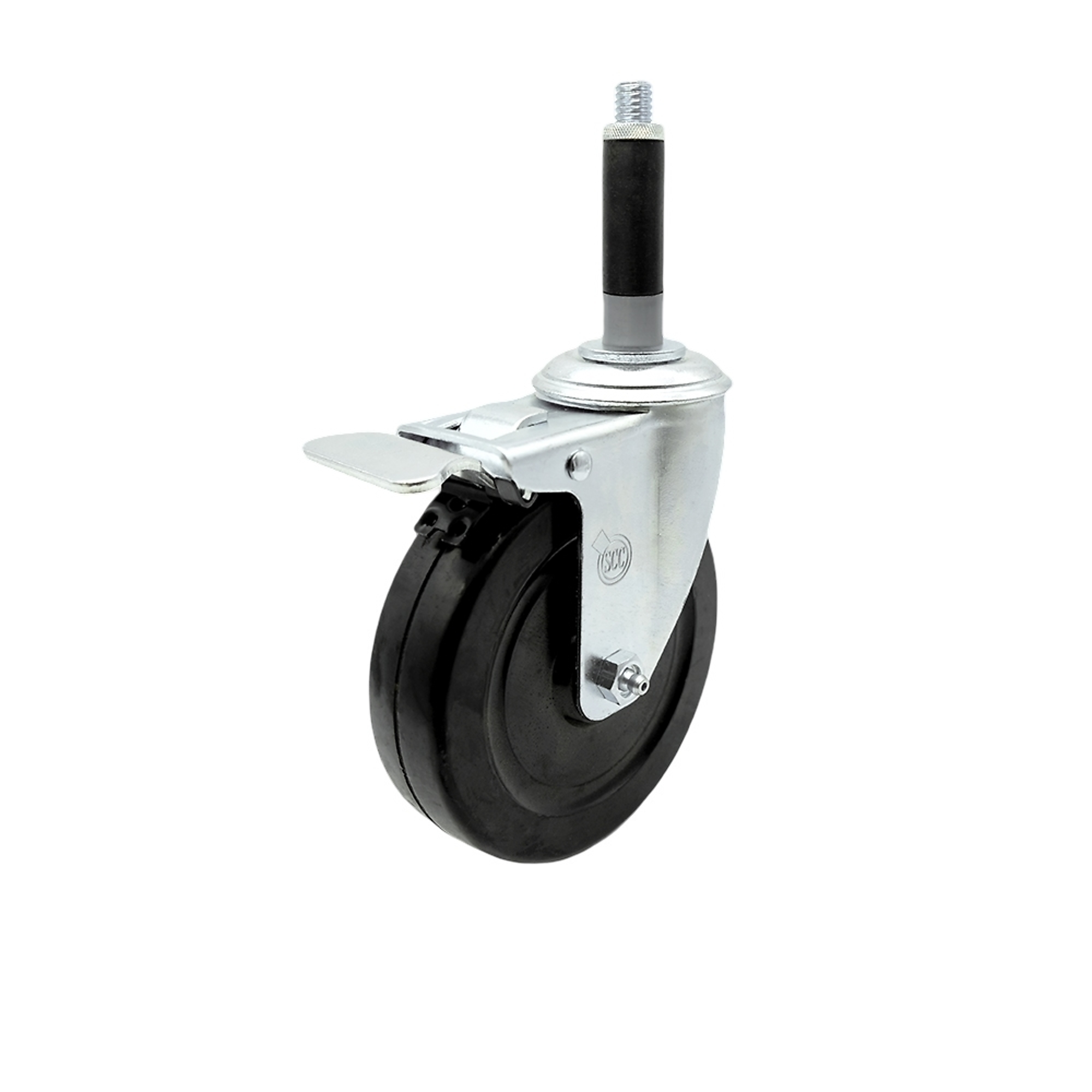 Service Caster, 5Inch x 1 1/4Inch Stem Caster, Wheel Diameter 5 in, Caster Type Swivel, Package (qty.) 1, Model SCC-TTLEX20S514-HRS-MTG40