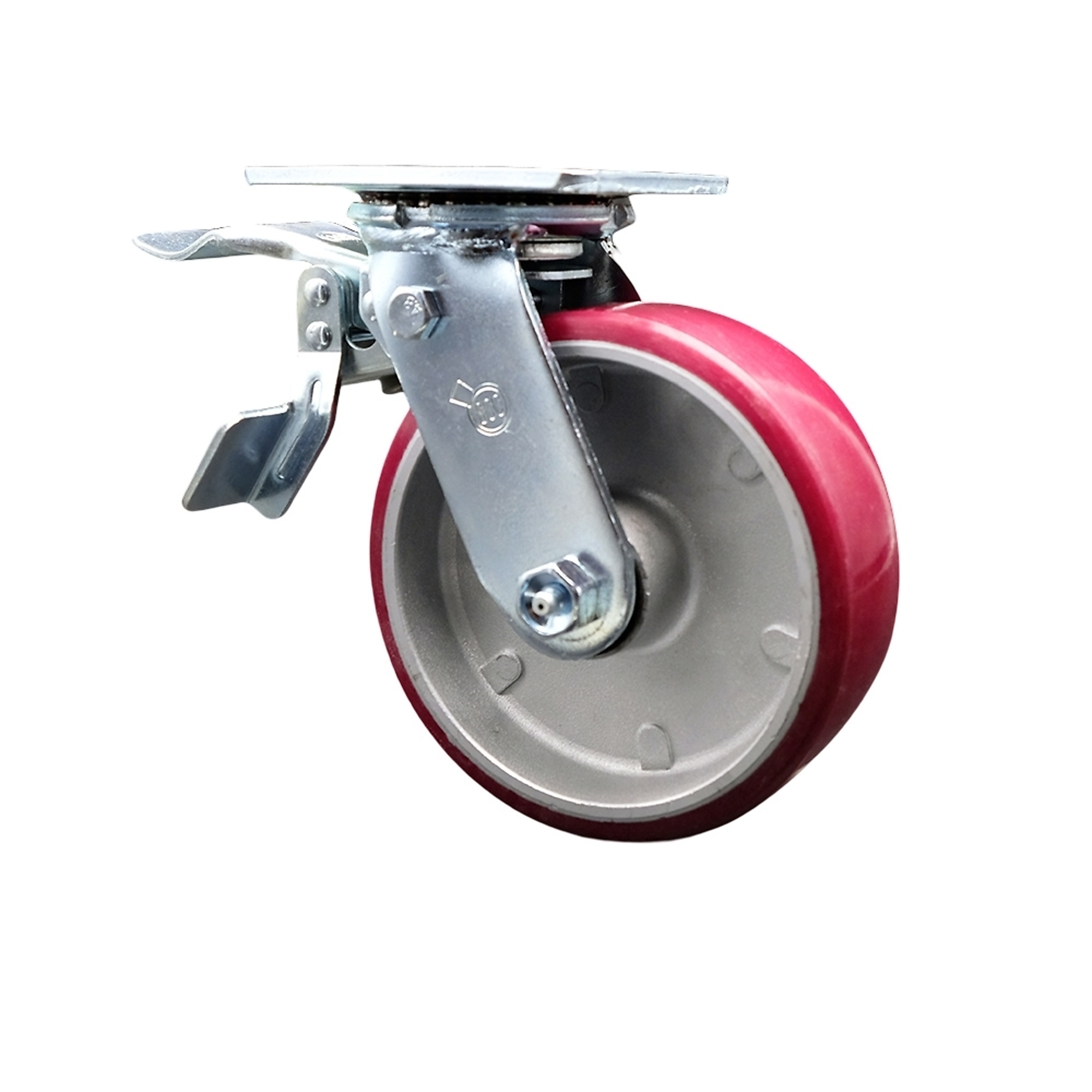 Service Caster, 6Inch x 2Inch Plate Caster, Wheel Diameter 6 in, Caster Type Swivel, Package (qty.) 1, Model SCC-TTL30S620-PAB