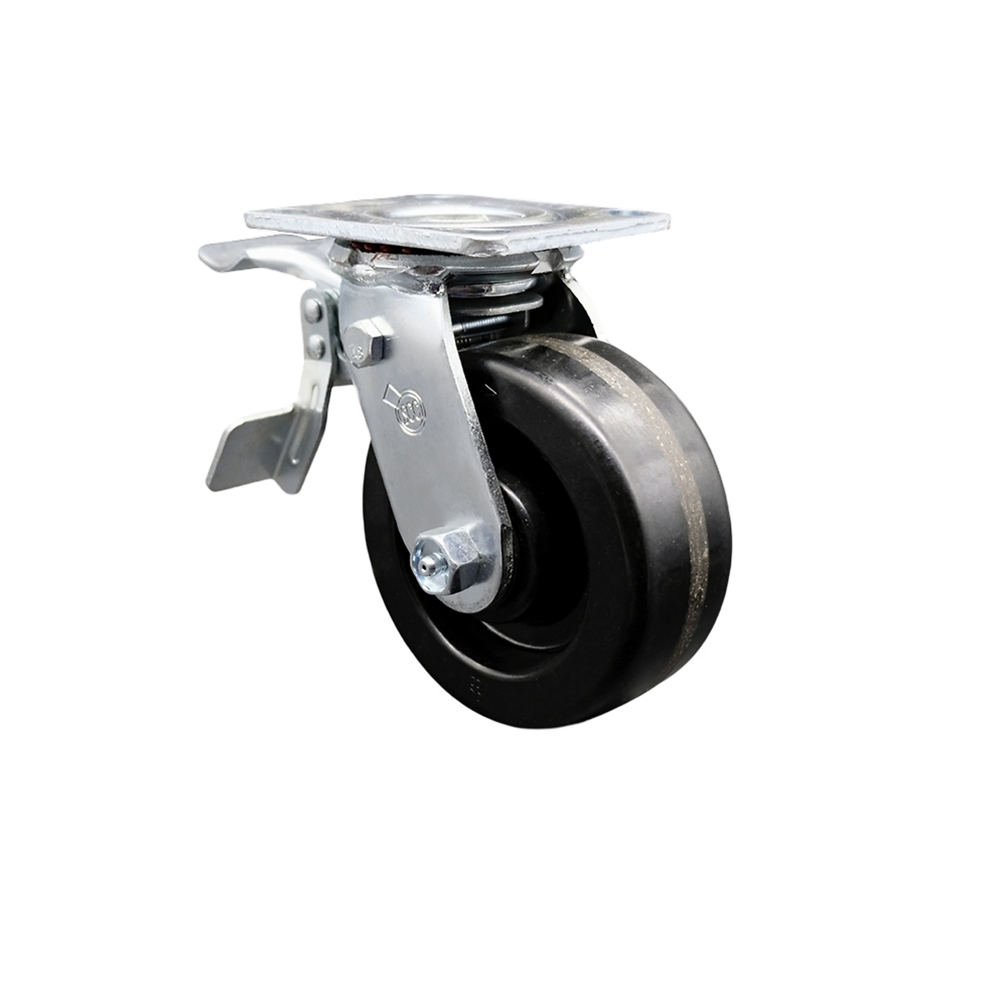 Service Caster, 5Inch x 2Inch Plate Caster, Wheel Diameter 5 in, Caster Type Swivel, Package (qty.) 1, Model SCC-TTL30S520-PHB