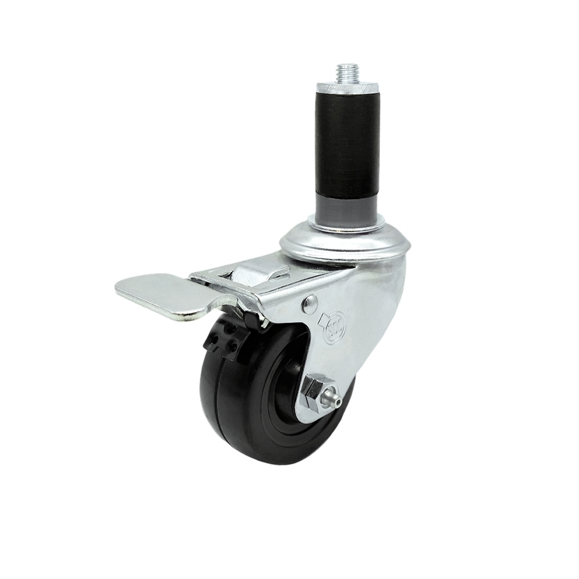 Service Caster, 3Inch x 1 1/4Inch Stem Caster, Wheel Diameter 3 in, Caster Type Swivel, Package (qty.) 1, Model SCC-TTLEX20S314-HRS-MTG44