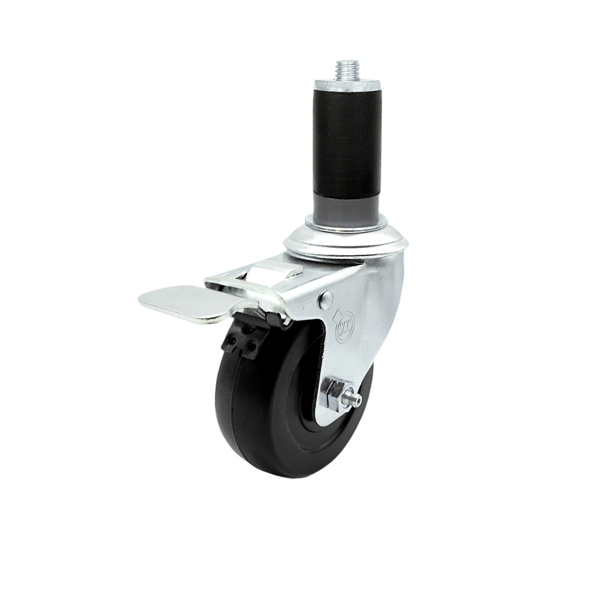 Service Caster, 3 1/2Inch x 1 1/4Inch Stem Caster, Wheel Diameter 3.5 in, Caster Type Swivel, Package (qty.) 1, Model SCC-TTLEX20S3514-HRS-MTG44