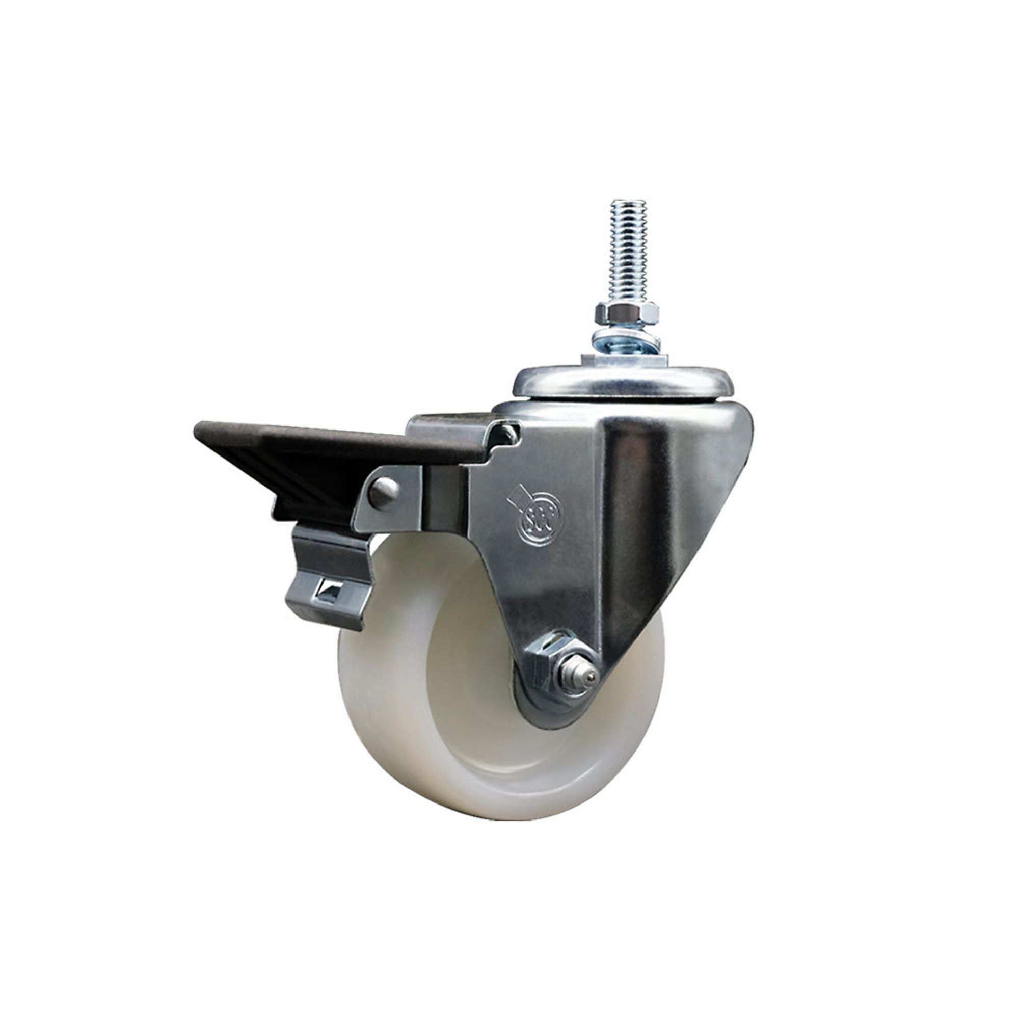 Service Caster, 3Inch x 1 1/4Inch Stem Caster, Wheel Diameter 3 in, Caster Type Swivel, Package (qty.) 1, Model SCC-TS20S314-NYS-PLB-M1215