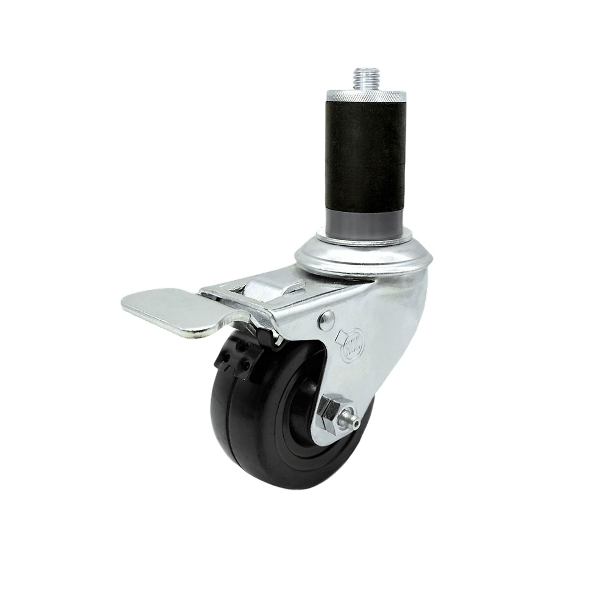 Service Caster, 3Inch x 1 1/4Inch Stem Caster, Wheel Diameter 3 in, Caster Type Swivel, Package (qty.) 1, Model SCC-TTLEX20S314-HRS-MTG46