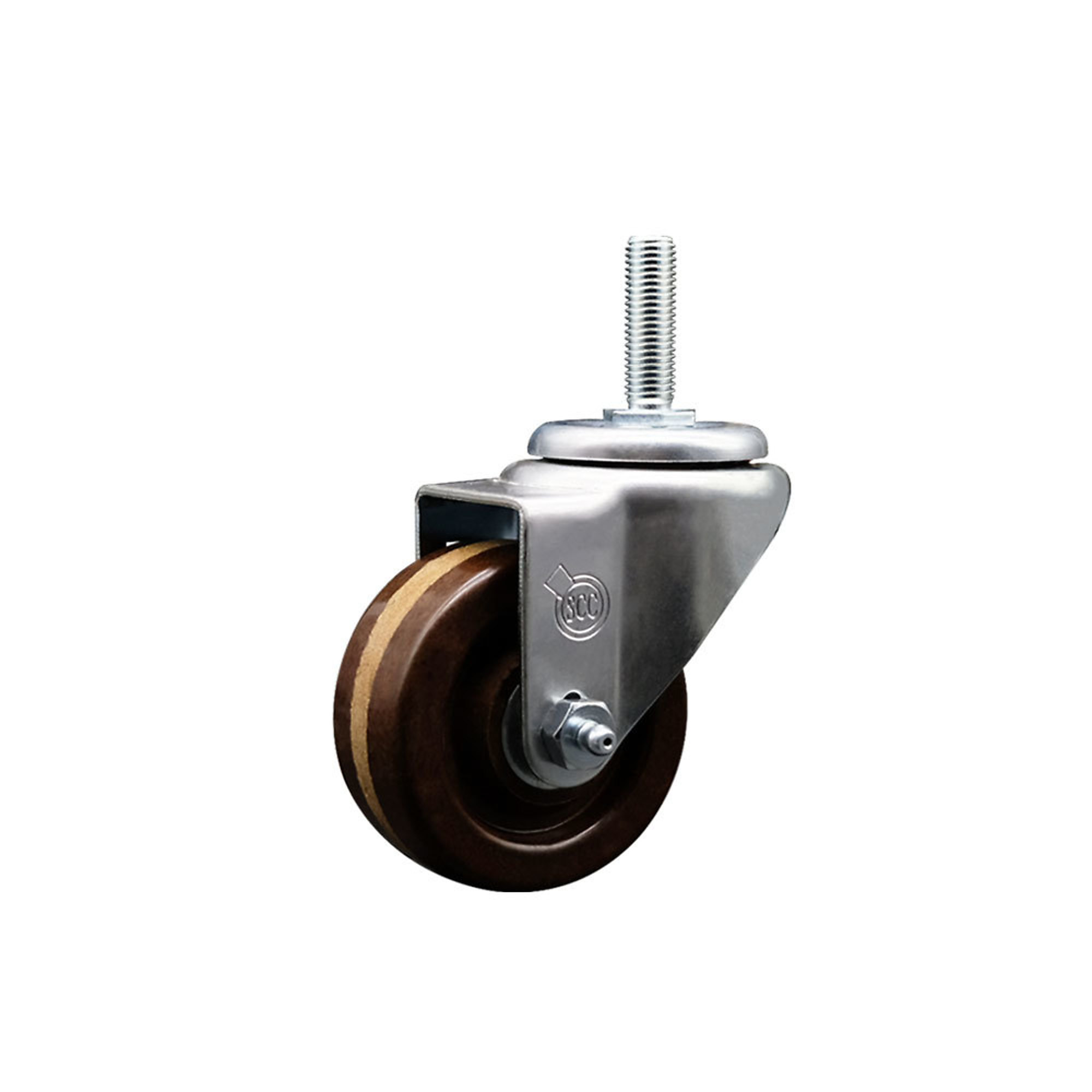 Service Caster, 3Inch x 1 1/4Inch Stem Caster, Wheel Diameter 3 in, Caster Type Swivel, Package (qty.) 1, Model SCC-TS20S314-PHRHT-34212