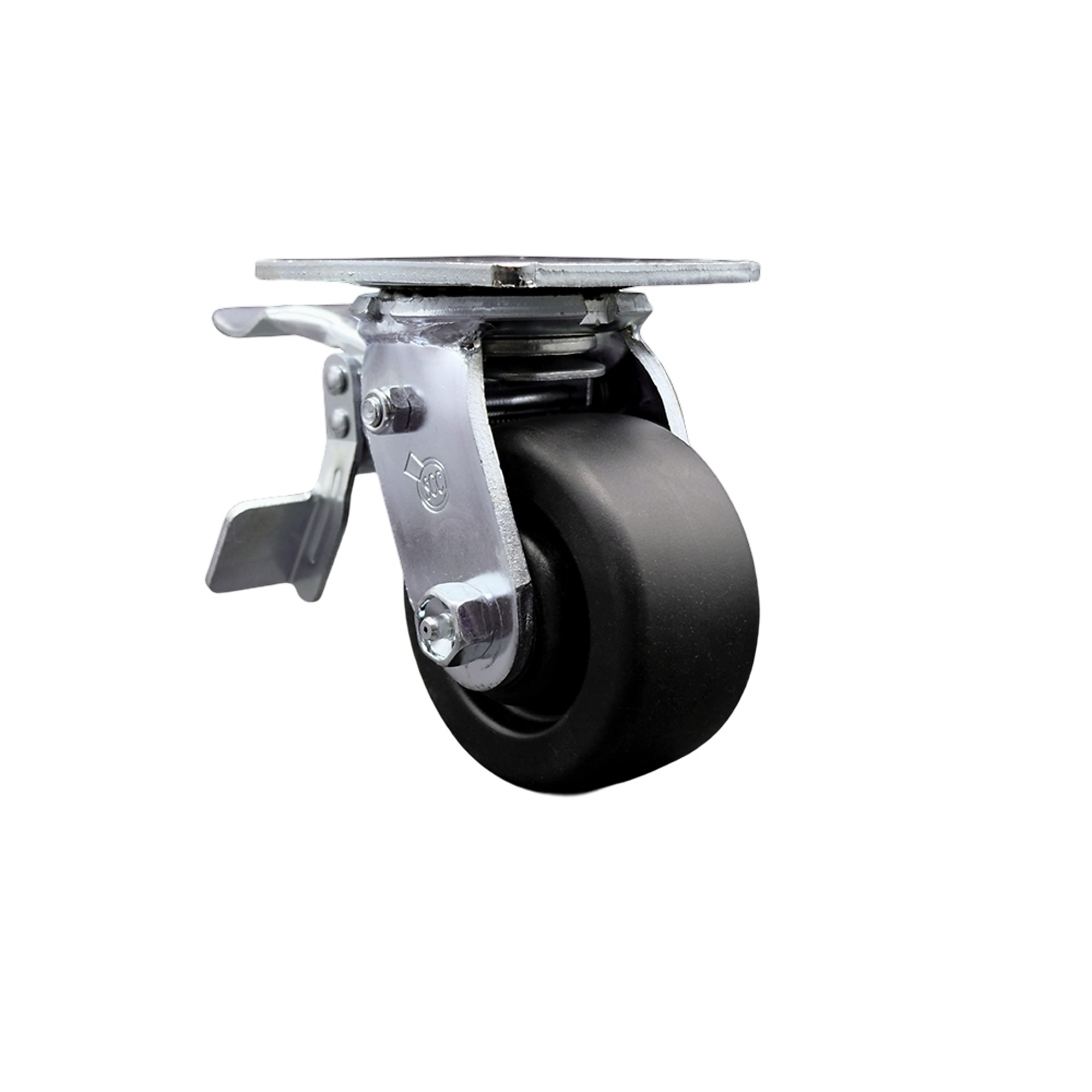 Service Caster, 4Inch x 2Inch Plate Caster, Wheel Diameter 4 in, Caster Type Swivel, Package (qty.) 1, Model SCC-TTL30S420-POR