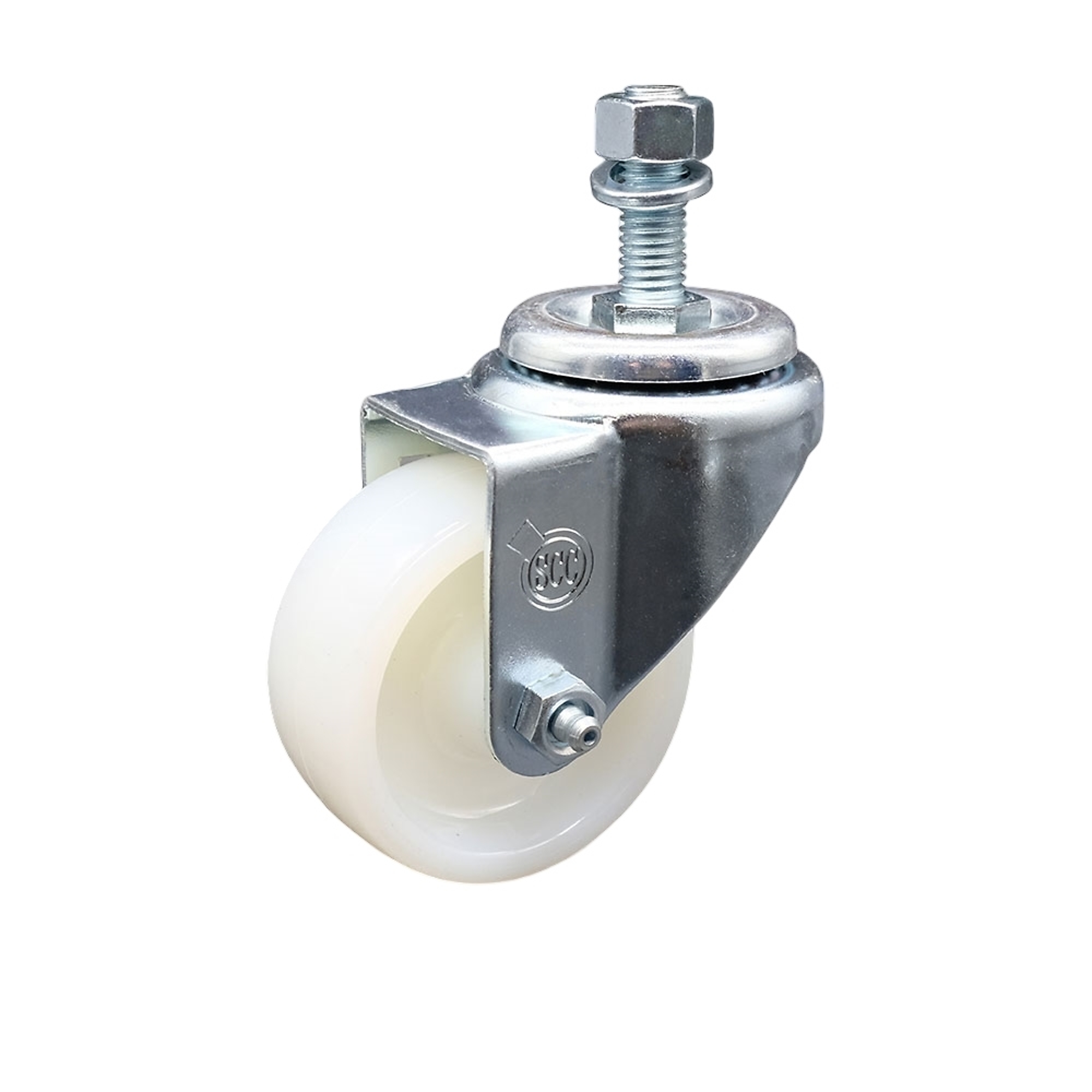 Service Caster, 3Inch x 1 1/4Inch Stem Caster, Wheel Diameter 3 in, Caster Type Swivel, Package (qty.) 1, Model SCC-TS20S314-NYS-M1215