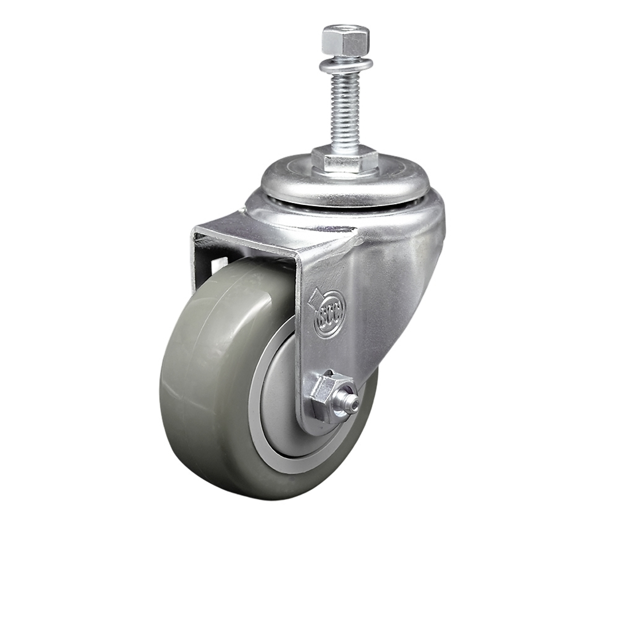 Service Caster, 3Inch x 1 1/4Inch Stem Caster, Wheel Diameter 3 in, Caster Type Swivel, Package (qty.) 1, Model SCC-TS20S314-PPUB-M1015