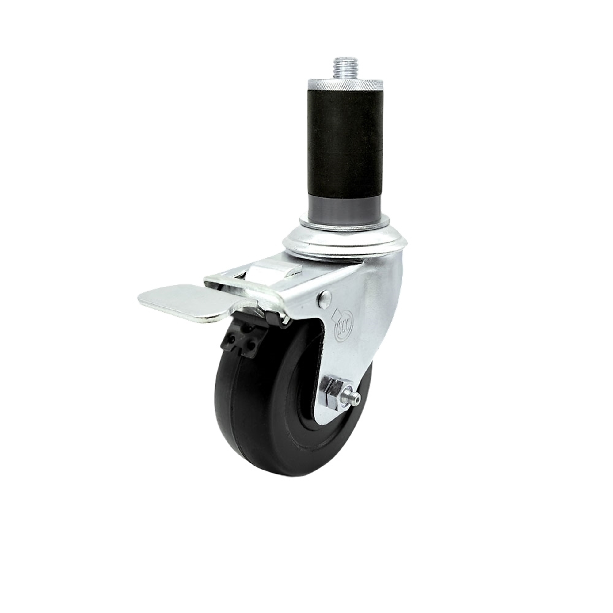 Service Caster, 3 1/2Inch x 1 1/4Inch Stem Caster, Wheel Diameter 3.5 in, Caster Type Swivel, Package (qty.) 1, Model SCC-TTLEX20S3514-HRS-MTG46