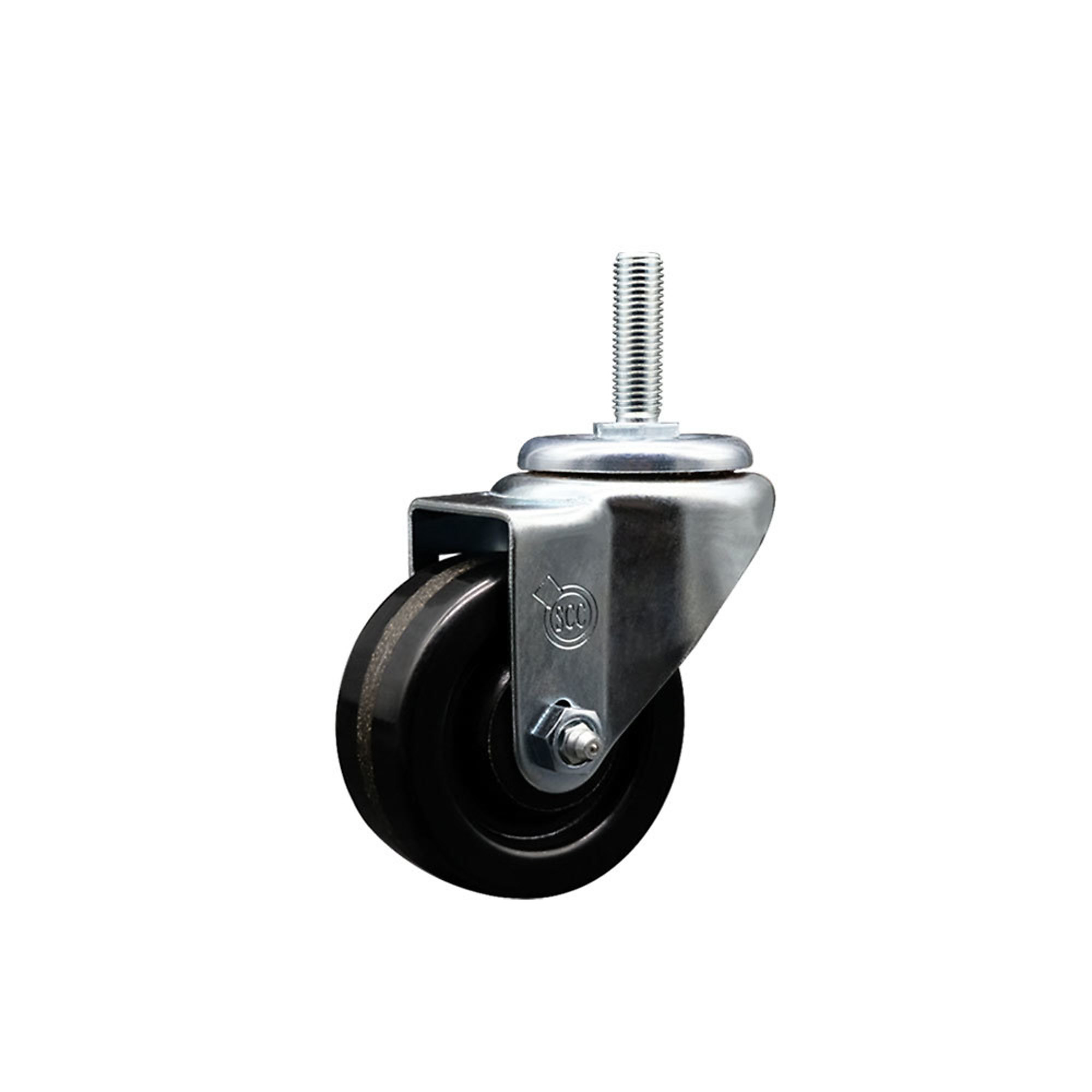 Service Caster, 3Inch x 1 1/4Inch Stem Caster, Wheel Diameter 3 in, Caster Type Swivel, Package (qty.) 1, Model SCC-TS20S314-PHR-34212