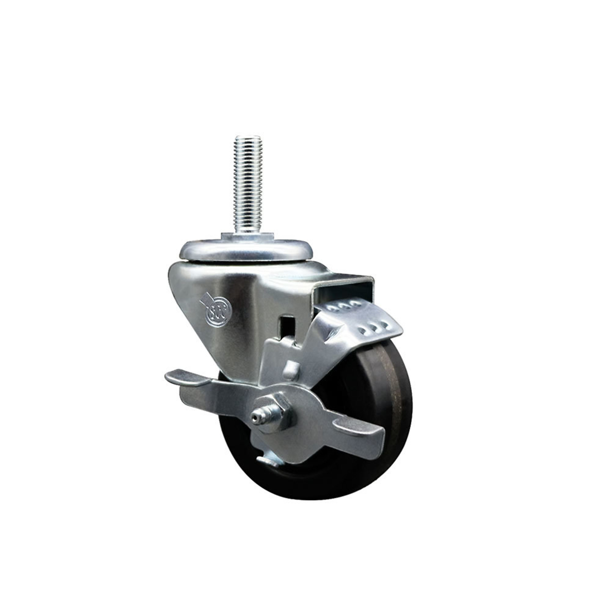 Service Caster, 3Inch x 1 1/4Inch Stem Caster, Wheel Diameter 3 in, Caster Type Swivel, Package (qty.) 1, Model SCC-TS20S314-PHR-TLB-34212