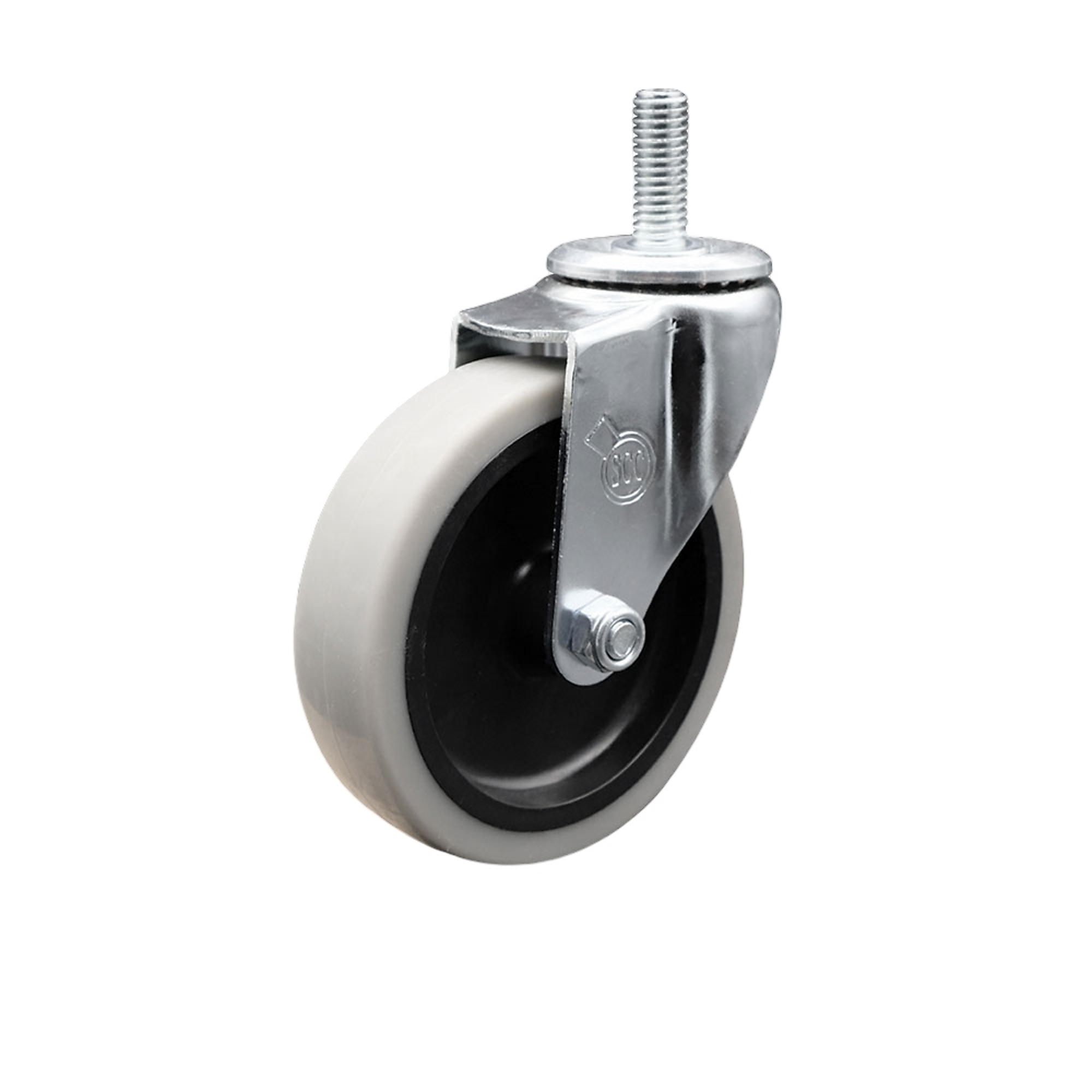 Service Caster, 4Inch Stem Caster, Wheel Diameter 4 in, Caster Type Swivel, Package (qty.) 1, Model SCC-TS05S410-TPRS-M1015