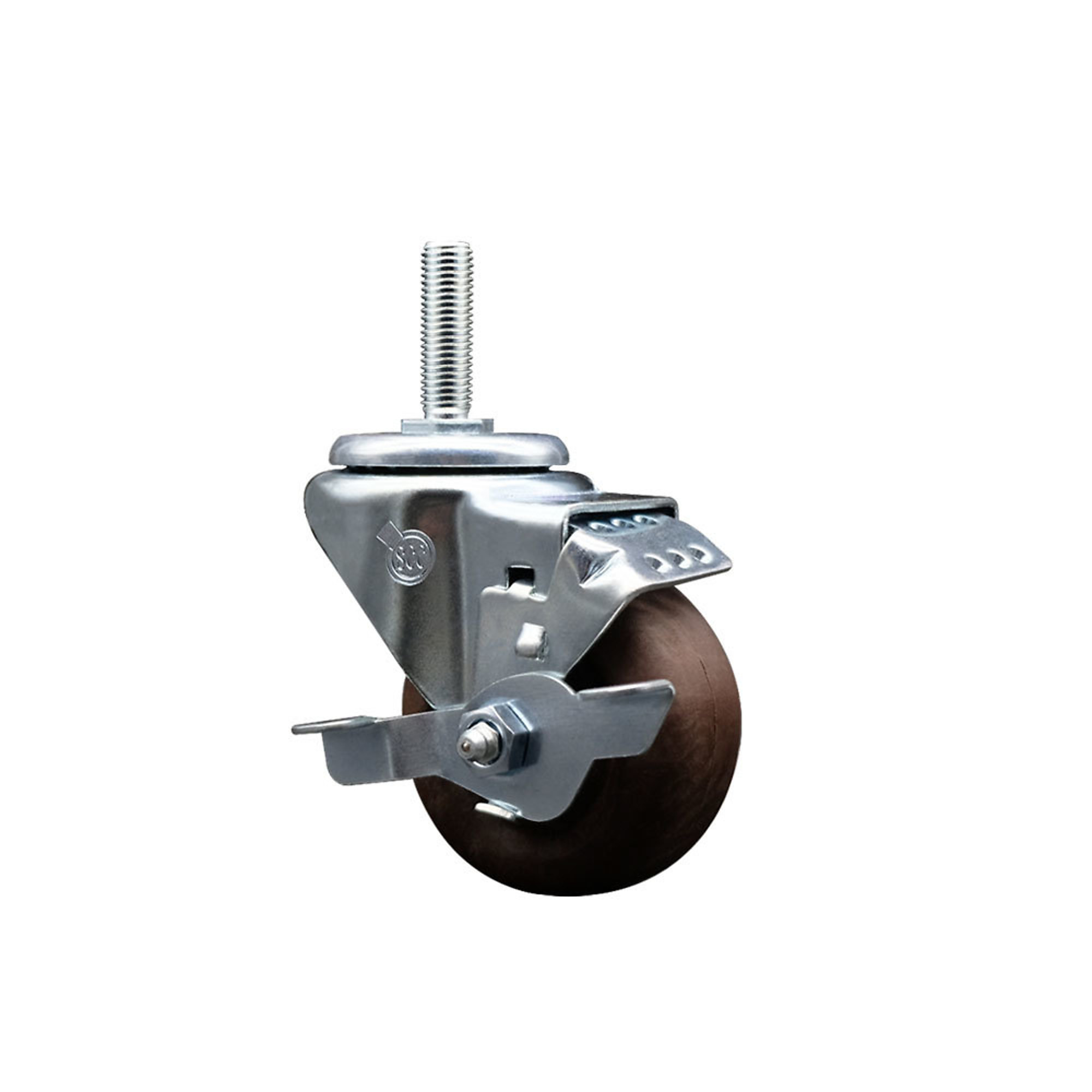 Service Caster, 3Inch x 1 1/4Inch Stem Caster, Wheel Diameter 3 in, Caster Type Swivel, Package (qty.) 1, Model SCC-TS20S314-GFNSHT-TLB-34212