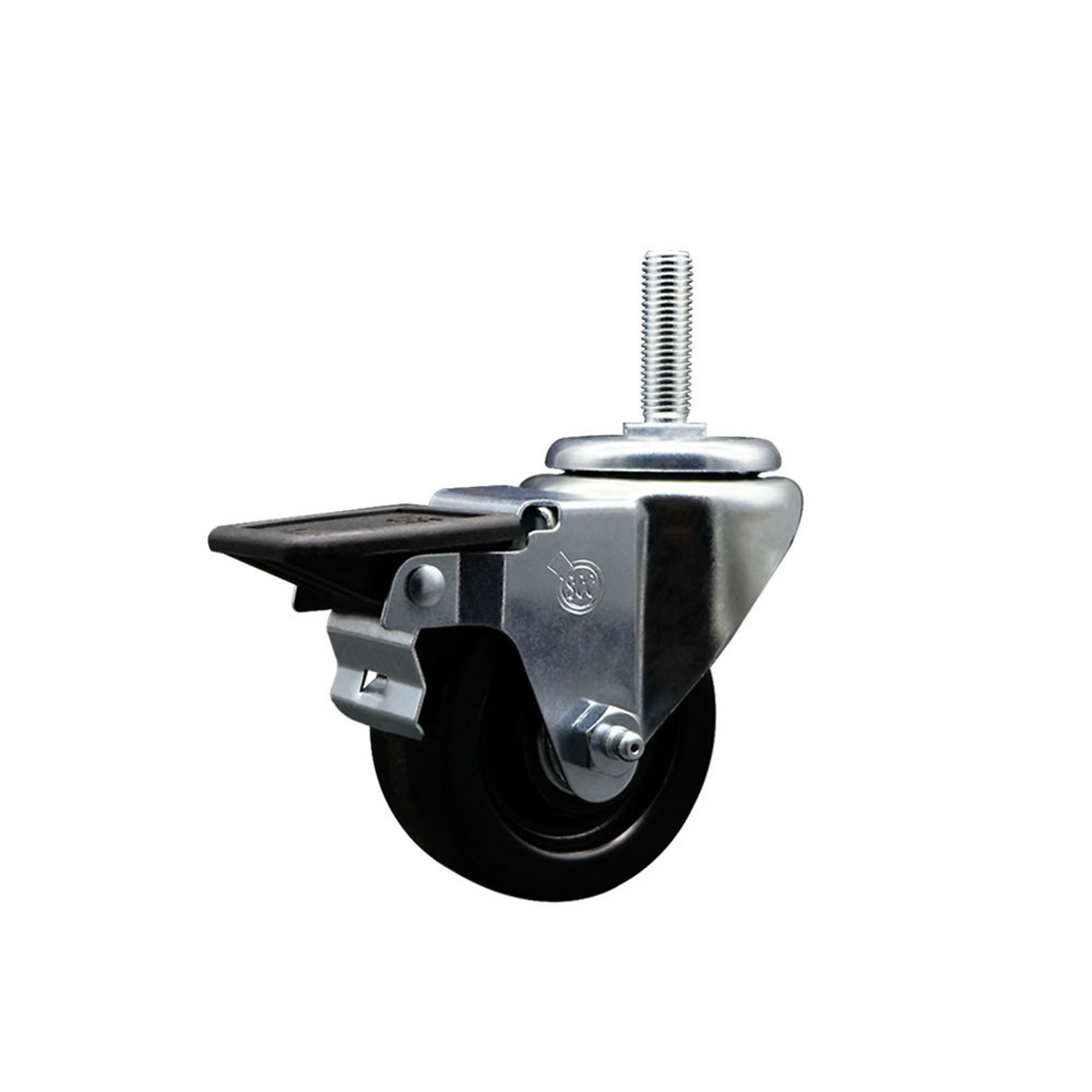 Service Caster, 3Inch x 1 1/4Inch Stem Caster, Wheel Diameter 3 in, Caster Type Swivel, Package (qty.) 1, Model SCC-TS20S314-PHR-PLB-58212