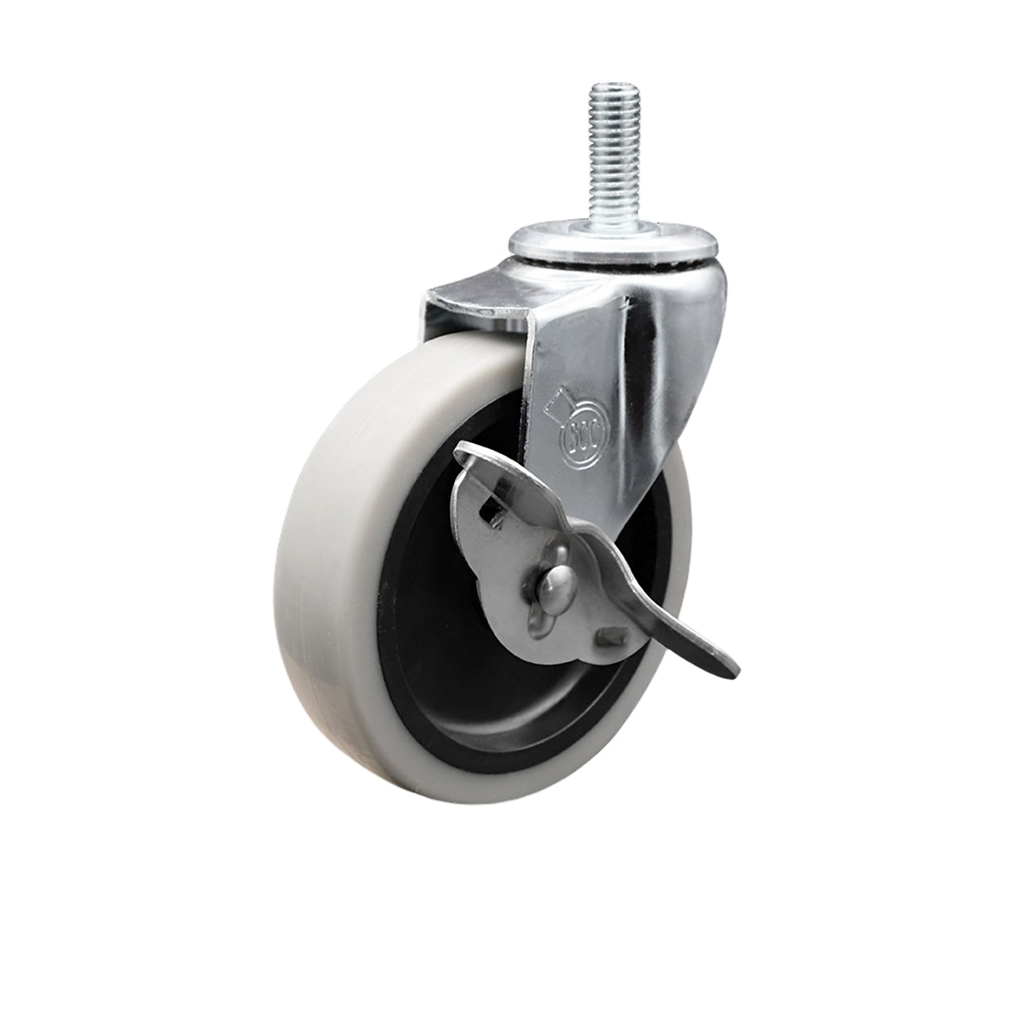 Service Caster, 4Inch Stem Caster, Wheel Diameter 4 in, Caster Type Swivel, Package (qty.) 1, Model SCC-TS05S410-TPRS-SLB-121315