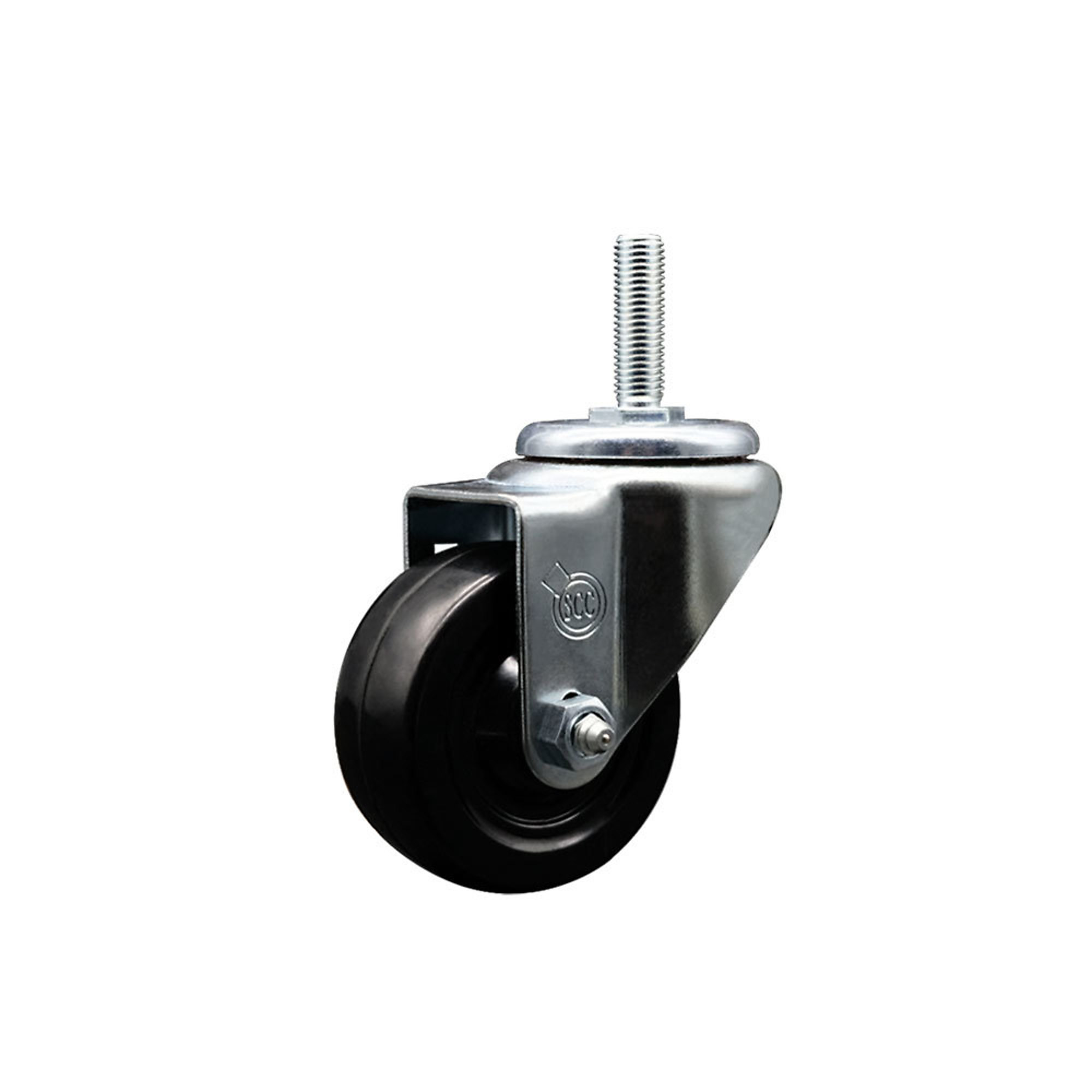 Service Caster, 3Inch x 1 1/4Inch Stem Caster, Wheel Diameter 3 in, Caster Type Swivel, Package (qty.) 1, Model SCC-TS20S314-HRS-34212