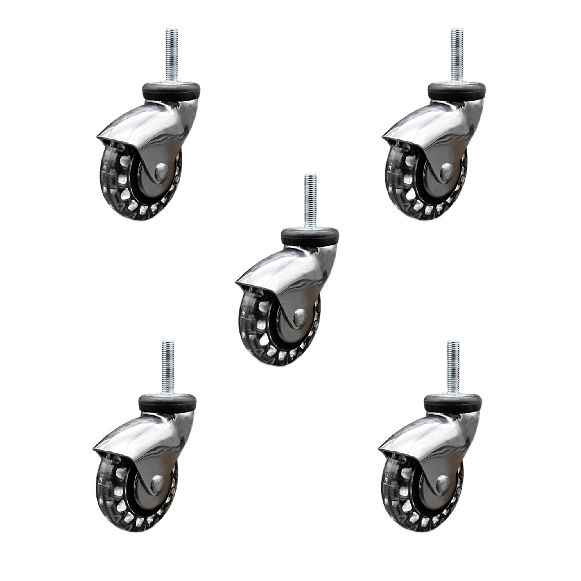 Service Caster, 3Inch x 15/16Inch Stem Casters, Wheel Diameter 3 in, Caster Type Swivel, Package (qty.) 5, Model SCC-TS03S310-PPUBD-BC-M1015-5