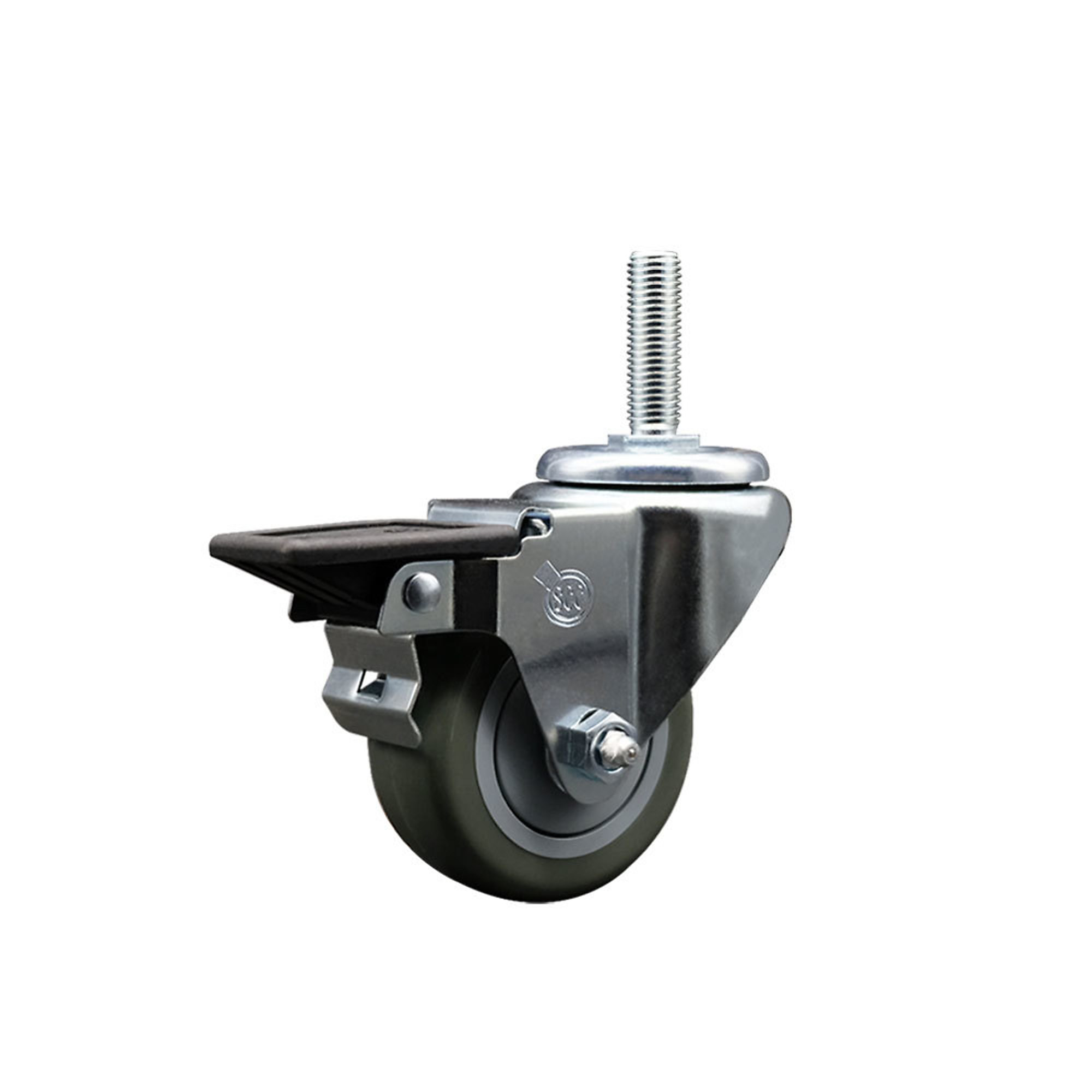 Service Caster, 3Inch x 1 1/4Inch Stem Caster, Wheel Diameter 3 in, Caster Type Swivel, Package (qty.) 1, Model SCC-TS20S314-PPUB-PLB-34212