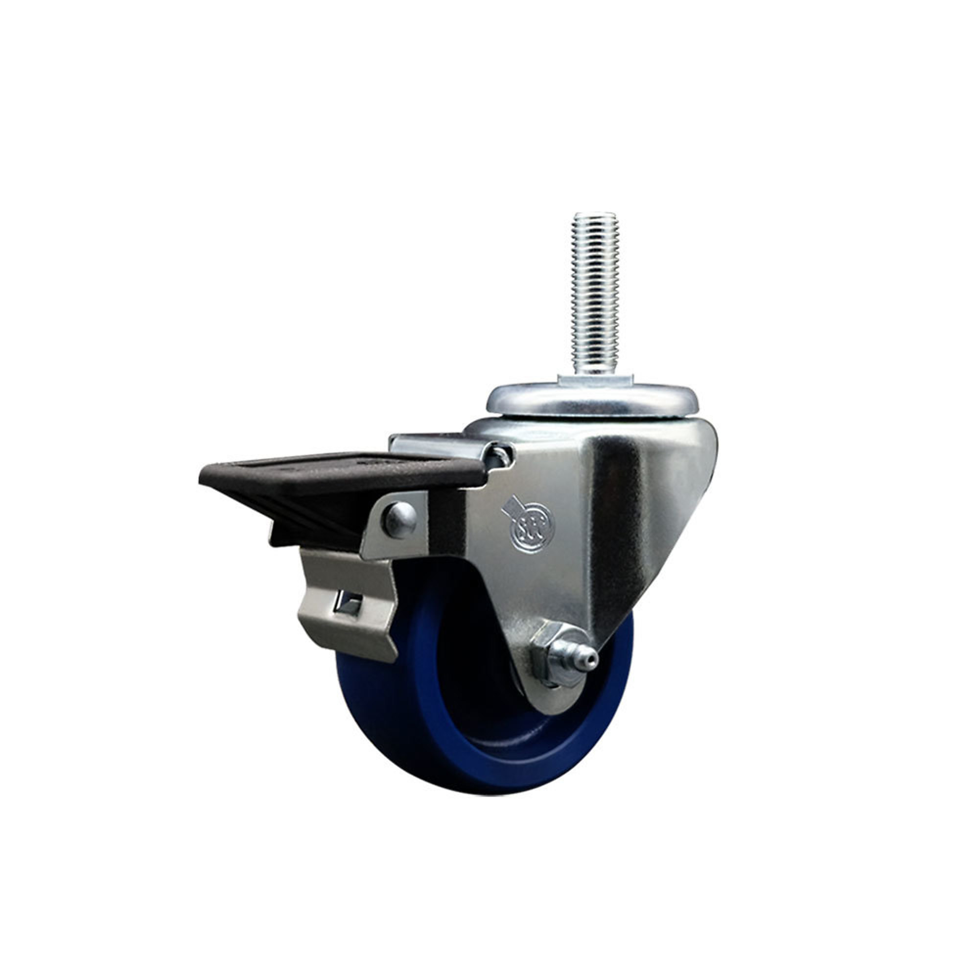 Service Caster, 3Inch x 1 1/4Inch Stem Caster, Wheel Diameter 3 in, Caster Type Swivel, Package (qty.) 1, Model SCC-TS20S314-SPUS-PLB-34212