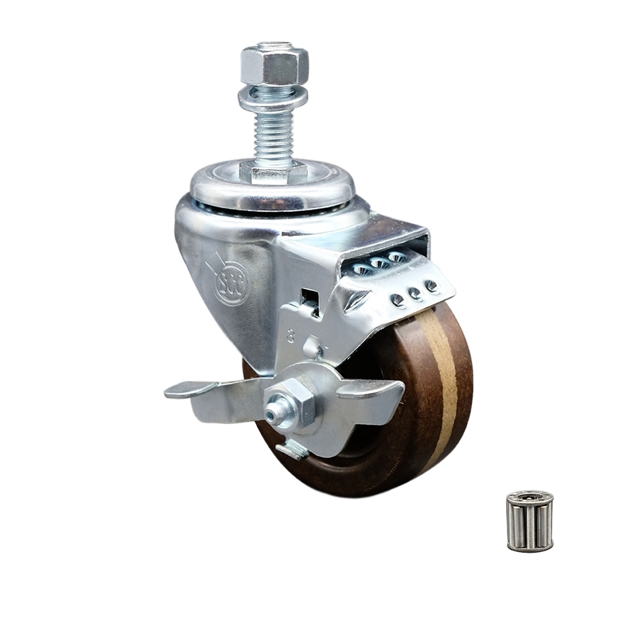 Service Caster, 3Inch x 1 1/4Inch Stem Caster, Wheel Diameter 3 in, Caster Type Swivel, Package (qty.) 1, Model SCC-TS20S314-PHRHT-TLB-M1215