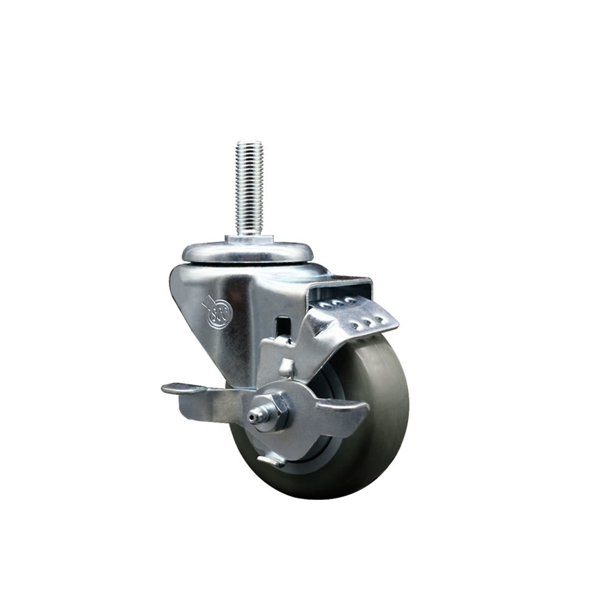 Service Caster, 3Inch x 1 1/4Inch Stem Caster, Wheel Diameter 3 in, Caster Type Swivel, Package (qty.) 1, Model SCC-TS20S314-PPUB-TLB-34212