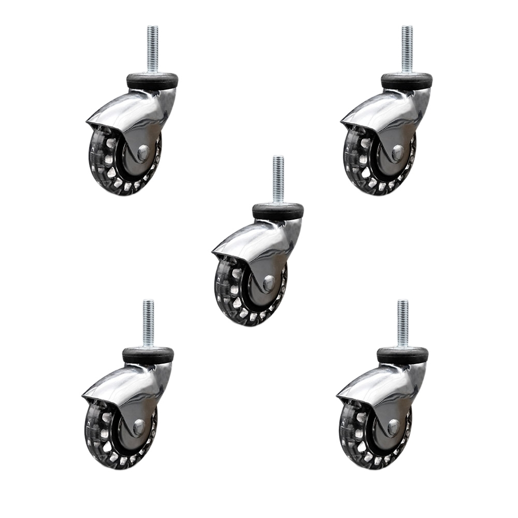 Service Caster, 3Inch x 15/16Inch Stem Casters, Wheel Diameter 3 in, Caster Type Swivel, Package (qty.) 5, Model SCC-TS03S310-PPUBD-BC-M815-5